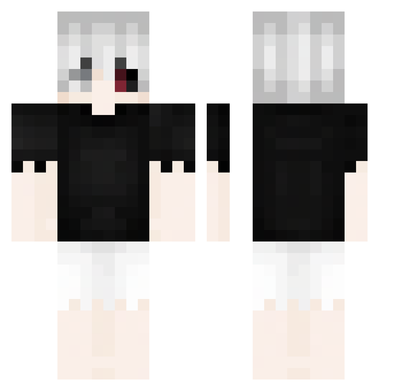 Pall1ativ Minecraft skin, front and back view