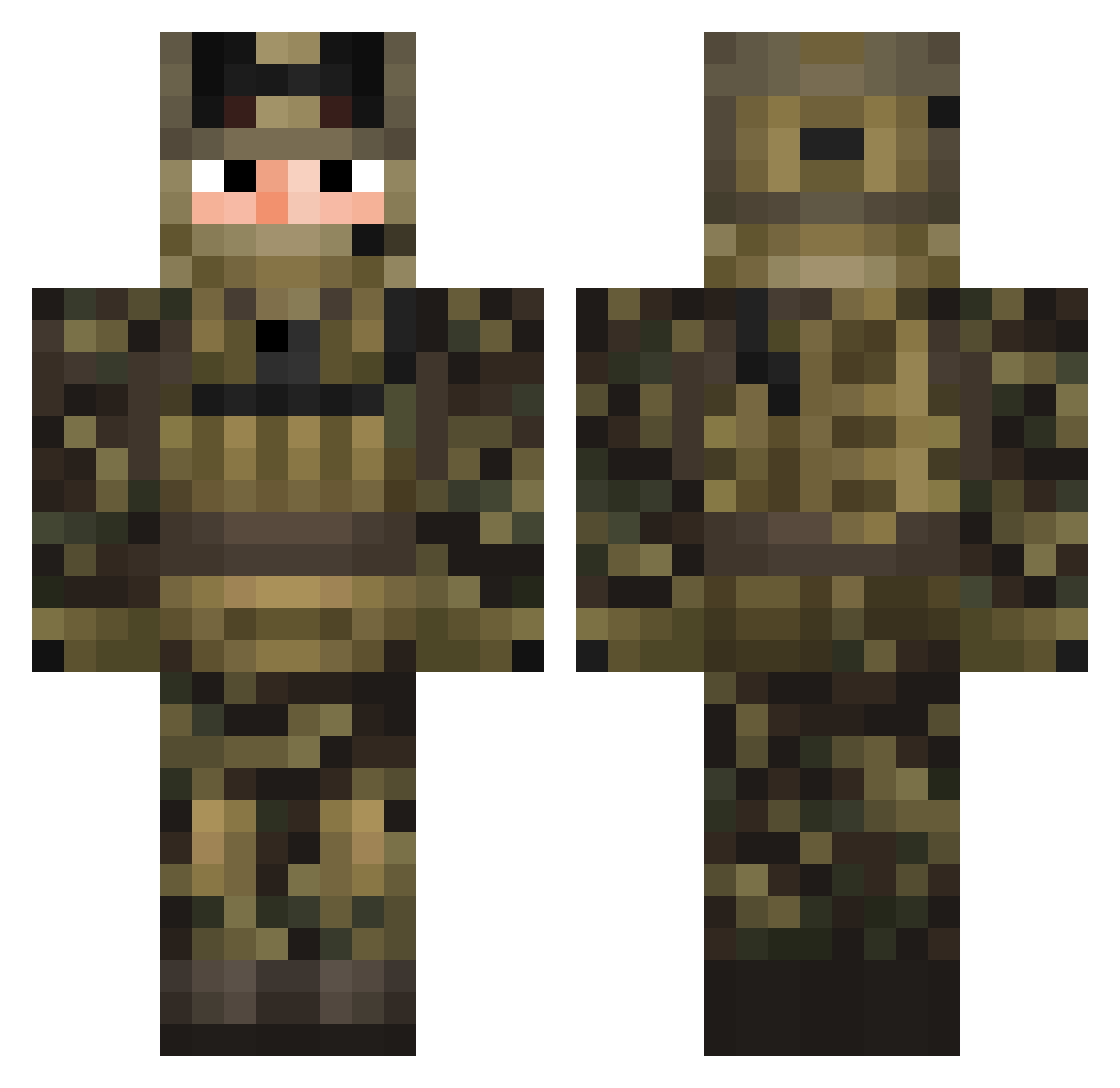 siematuMimisiek Minecraft skin, front and back view