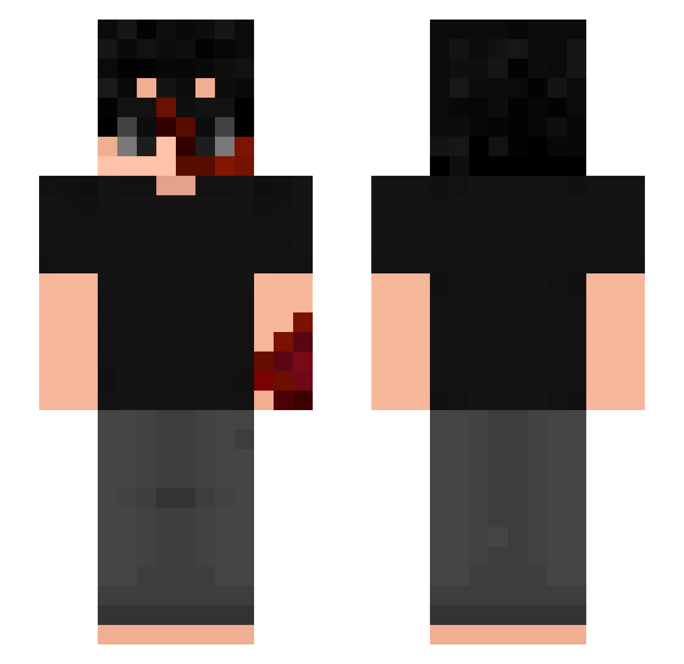 izanami_two Minecraft skin, front and back view