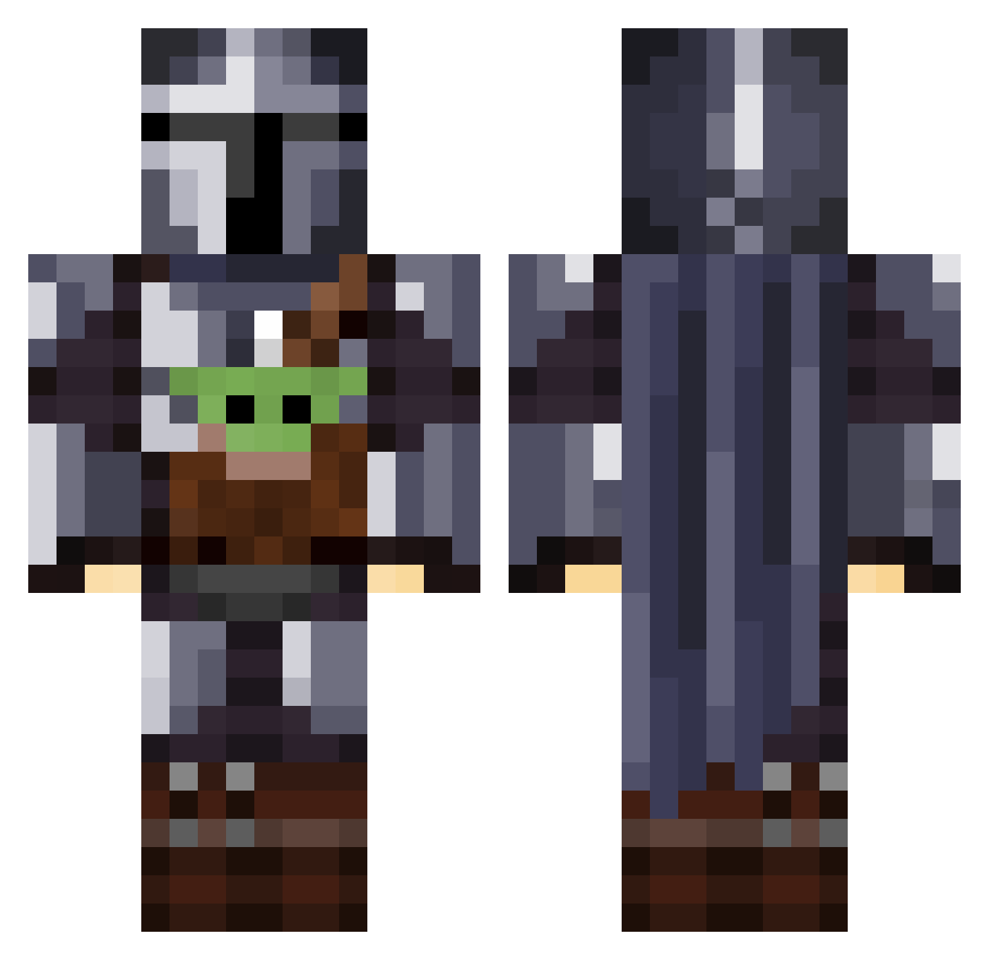 CHICAGOCubs2002 Minecraft skin, front and back view