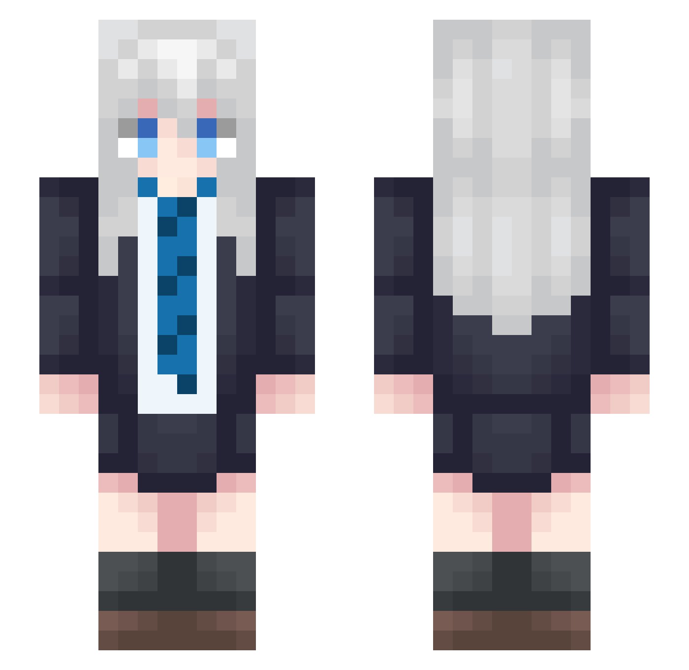 Yolliedude Minecraft skin, front and back view