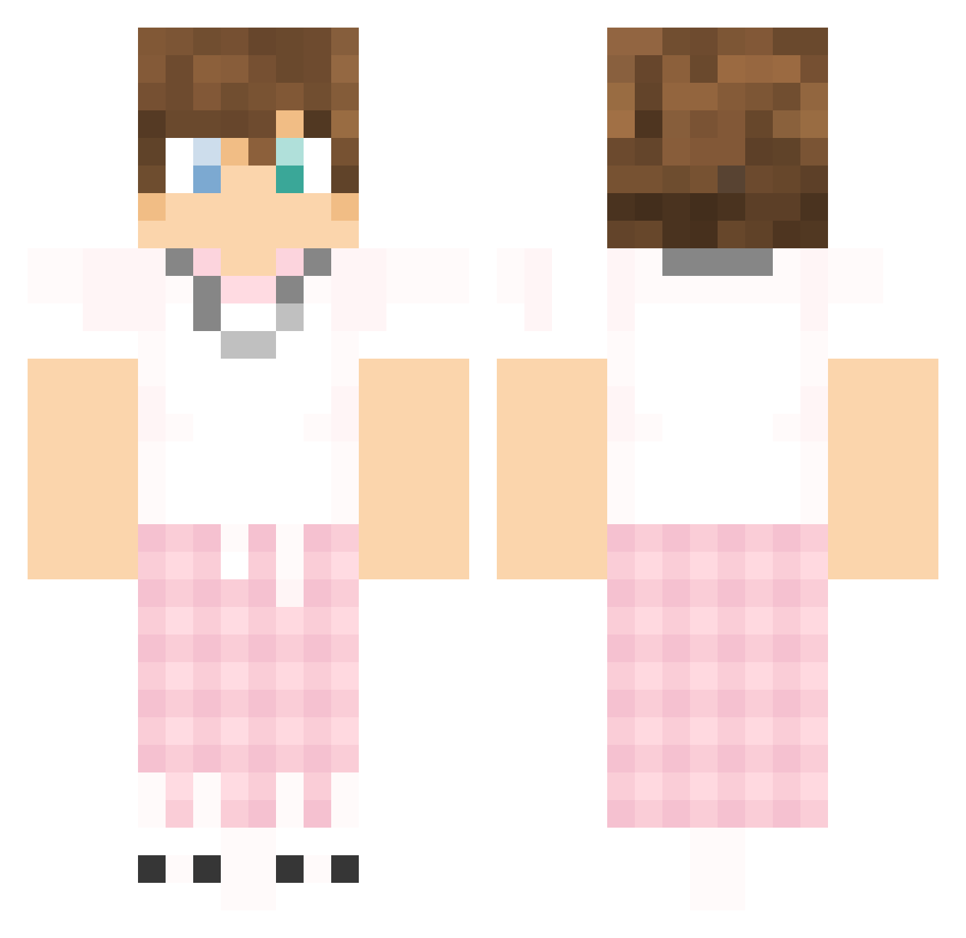 NightWolf5853 Minecraft skin, front and back view