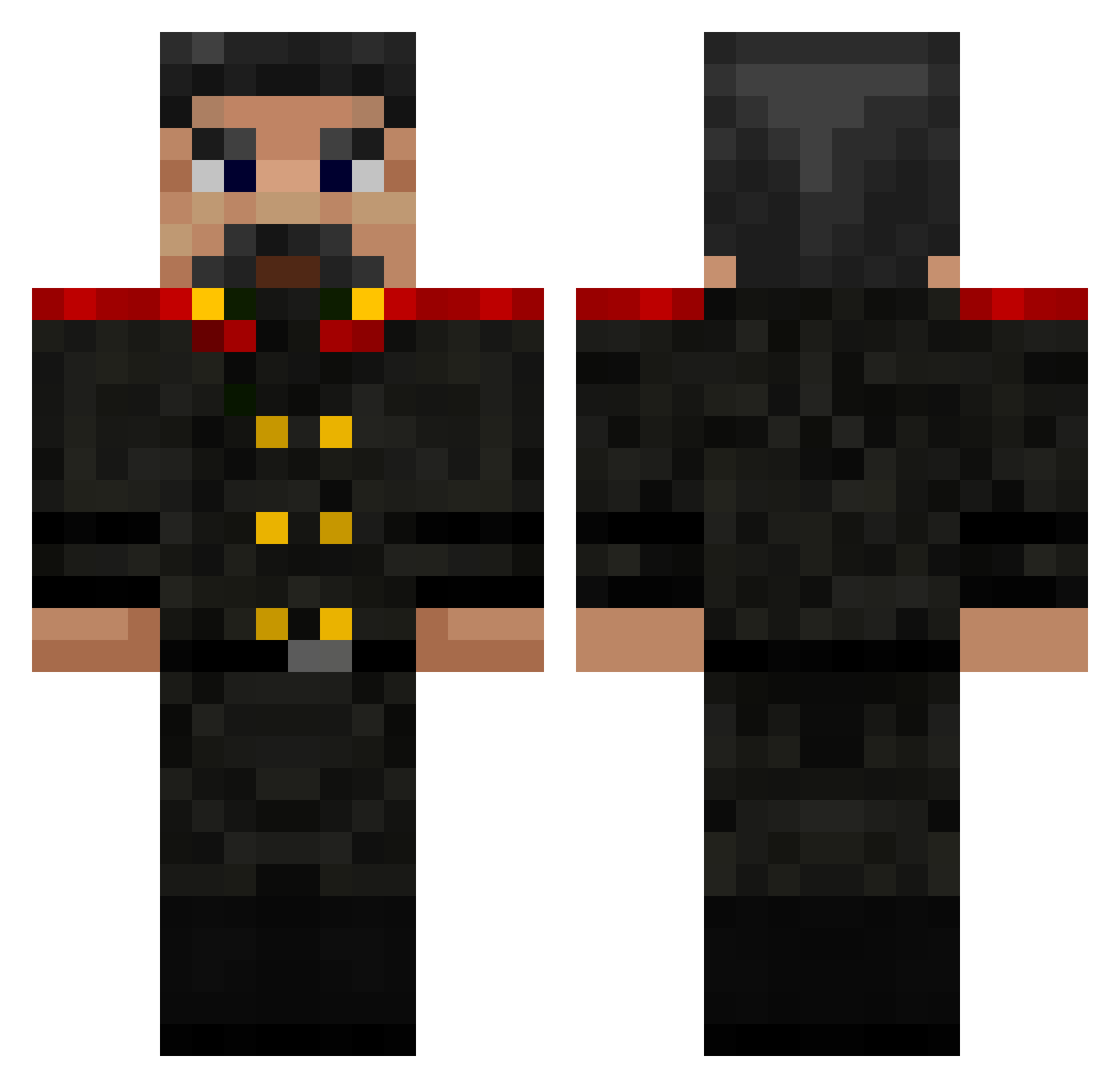 youssef_WM Minecraft skin, front and back view