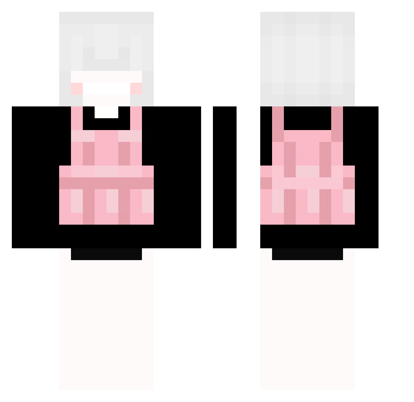 Riqxx Minecraft skin, front and back view