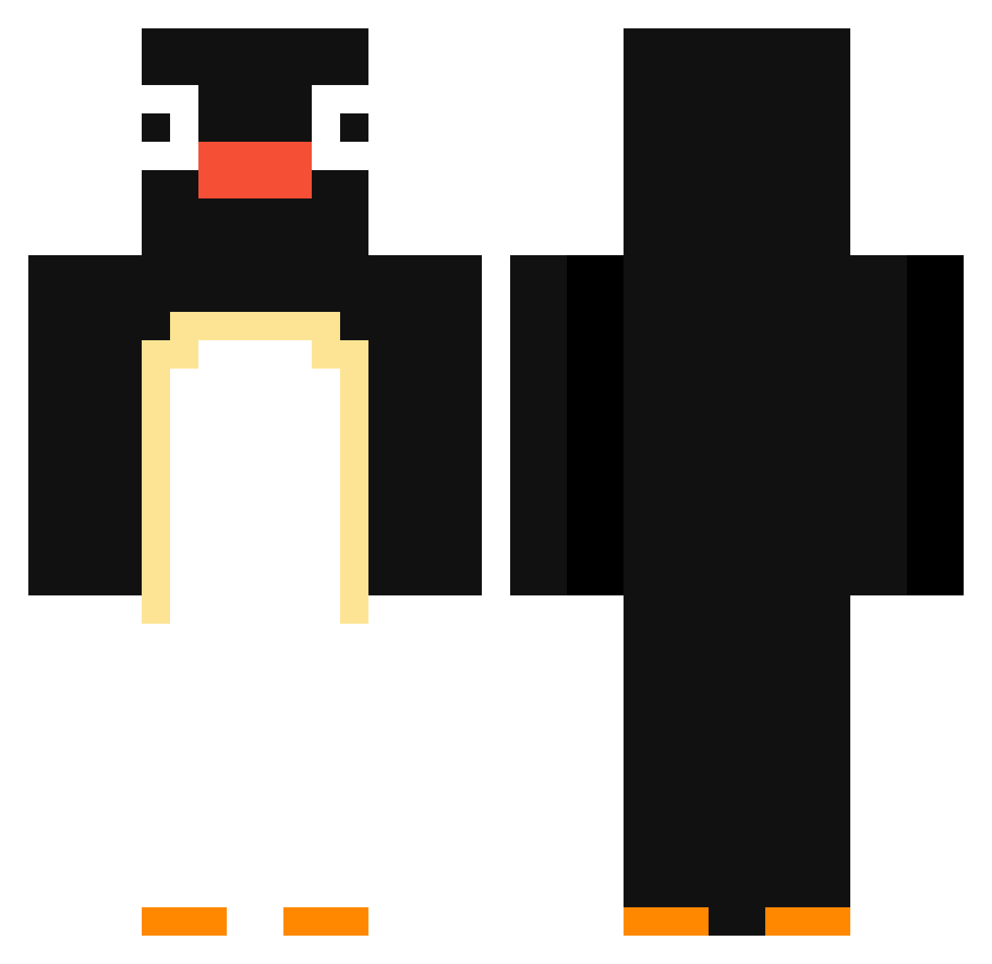 imprezowymarleo Minecraft skin, front and back view