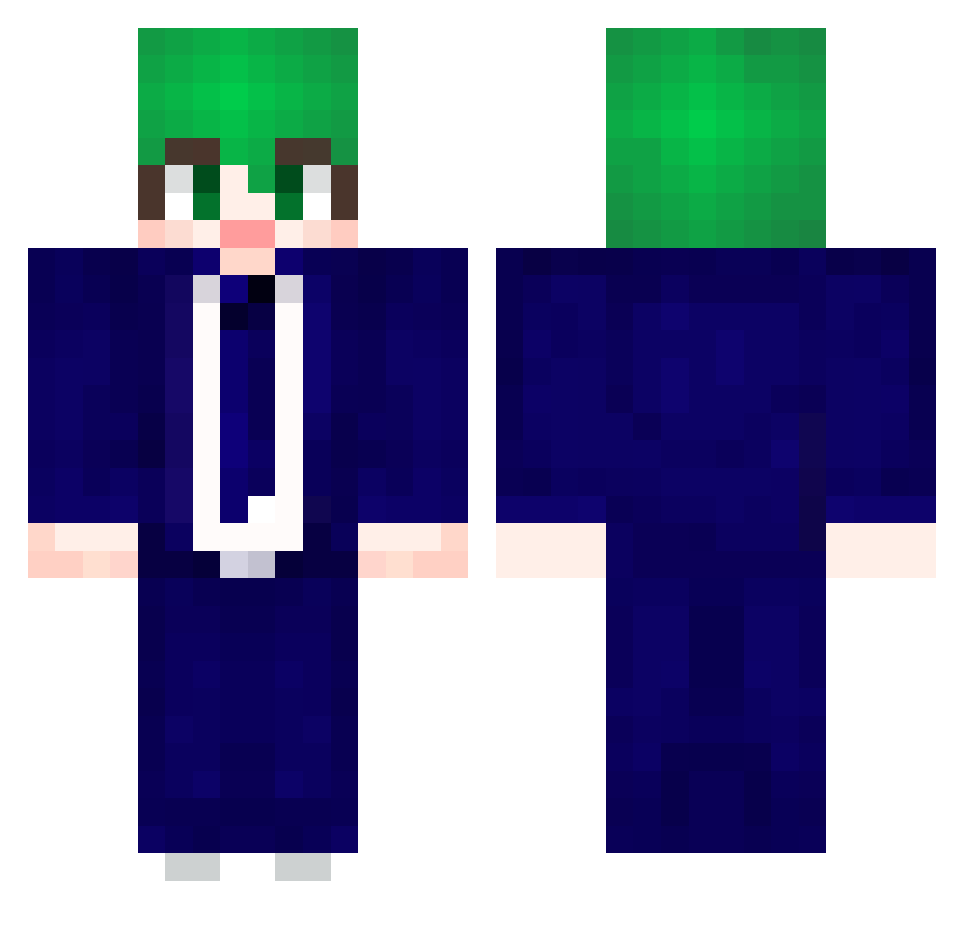 TheChou_ Minecraft skin, front and back view