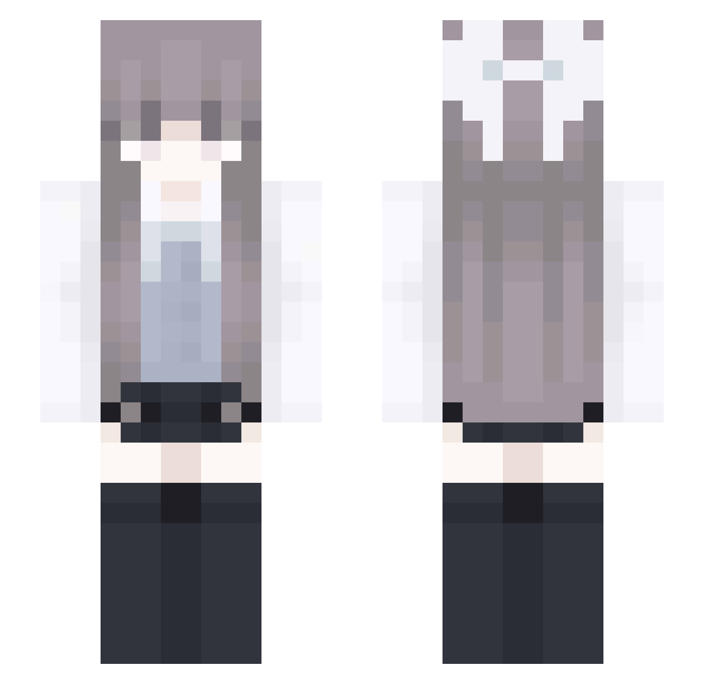 kuma_1125 Minecraft skin, front and back view