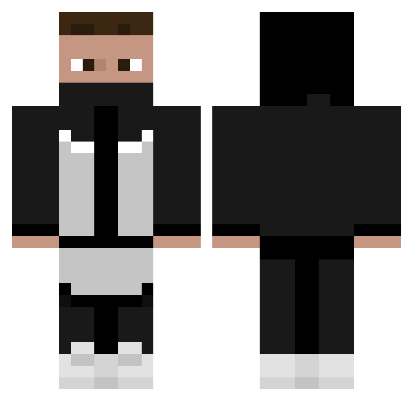 BandmanBalenci Minecraft skin, front and back view