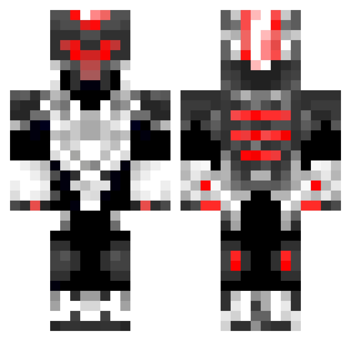 BeadyJungle8035 Minecraft skin, front and back view