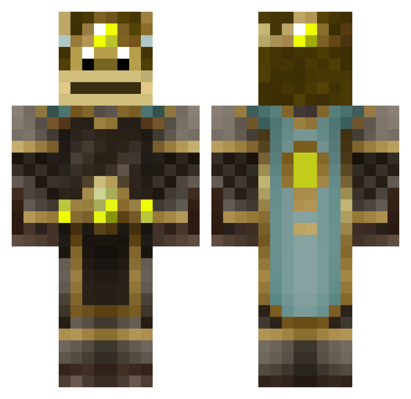taehakevin Minecraft skin, front and back view