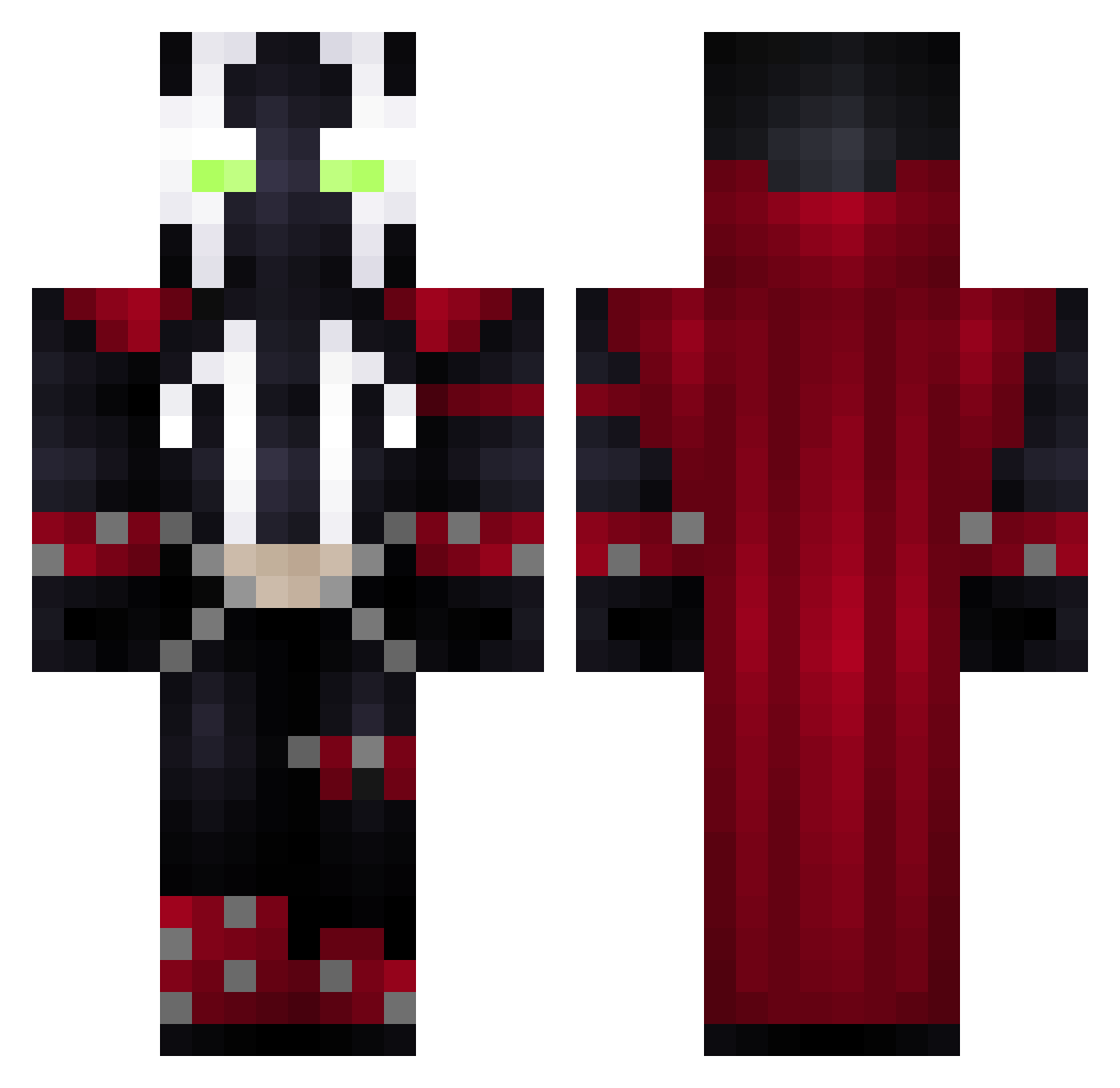 Not_Consumable Minecraft skin, front and back view