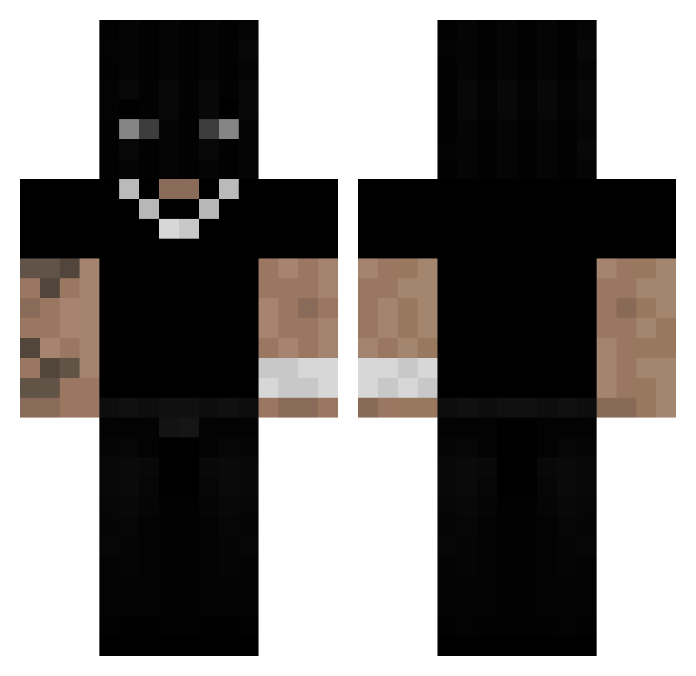leuds Minecraft skin, front and back view
