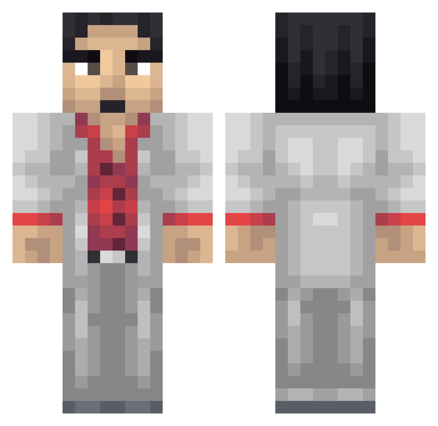 Artorias_01 Minecraft skin, front and back view