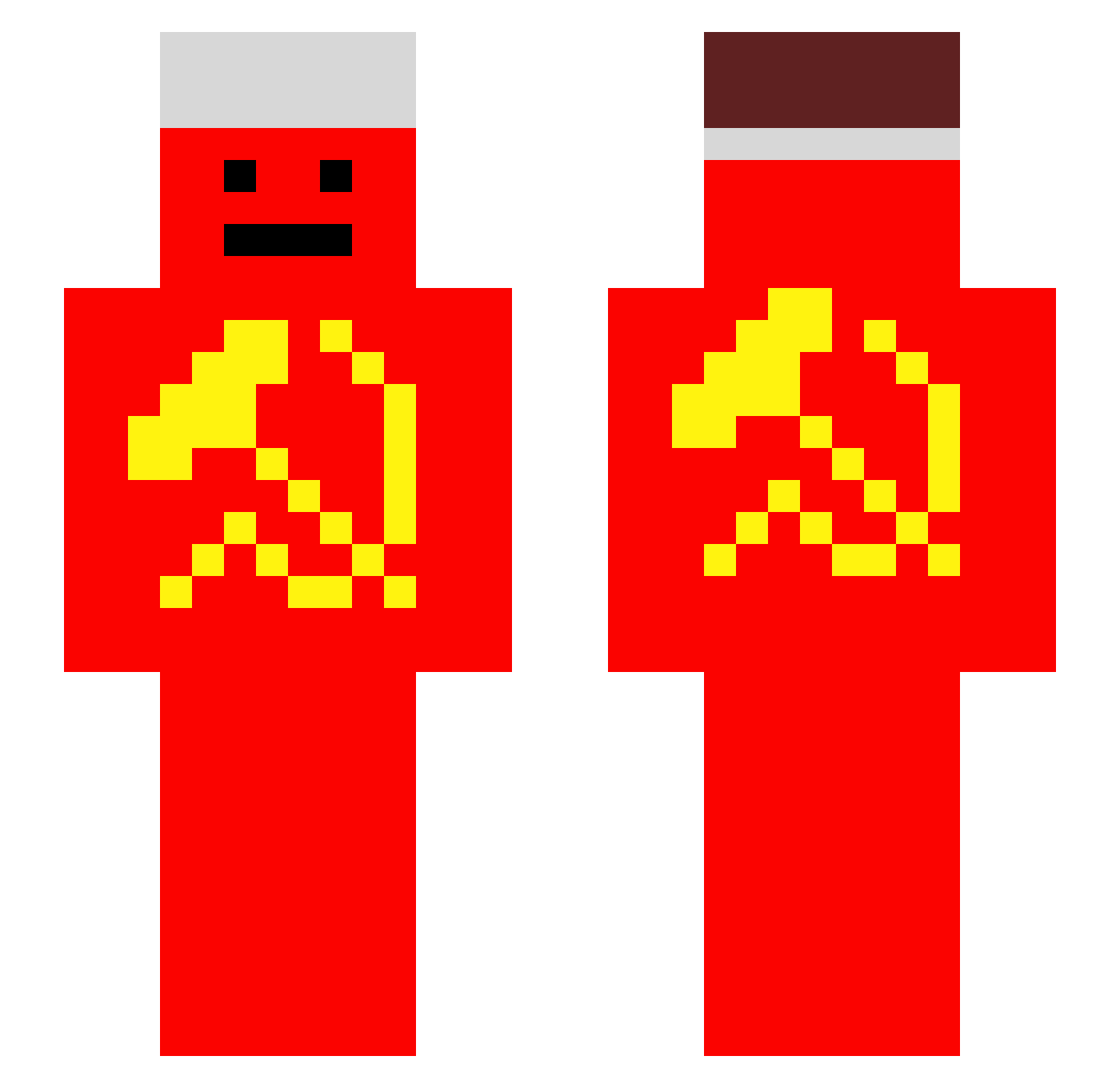 Misterboom_TV Minecraft skin, front and back view