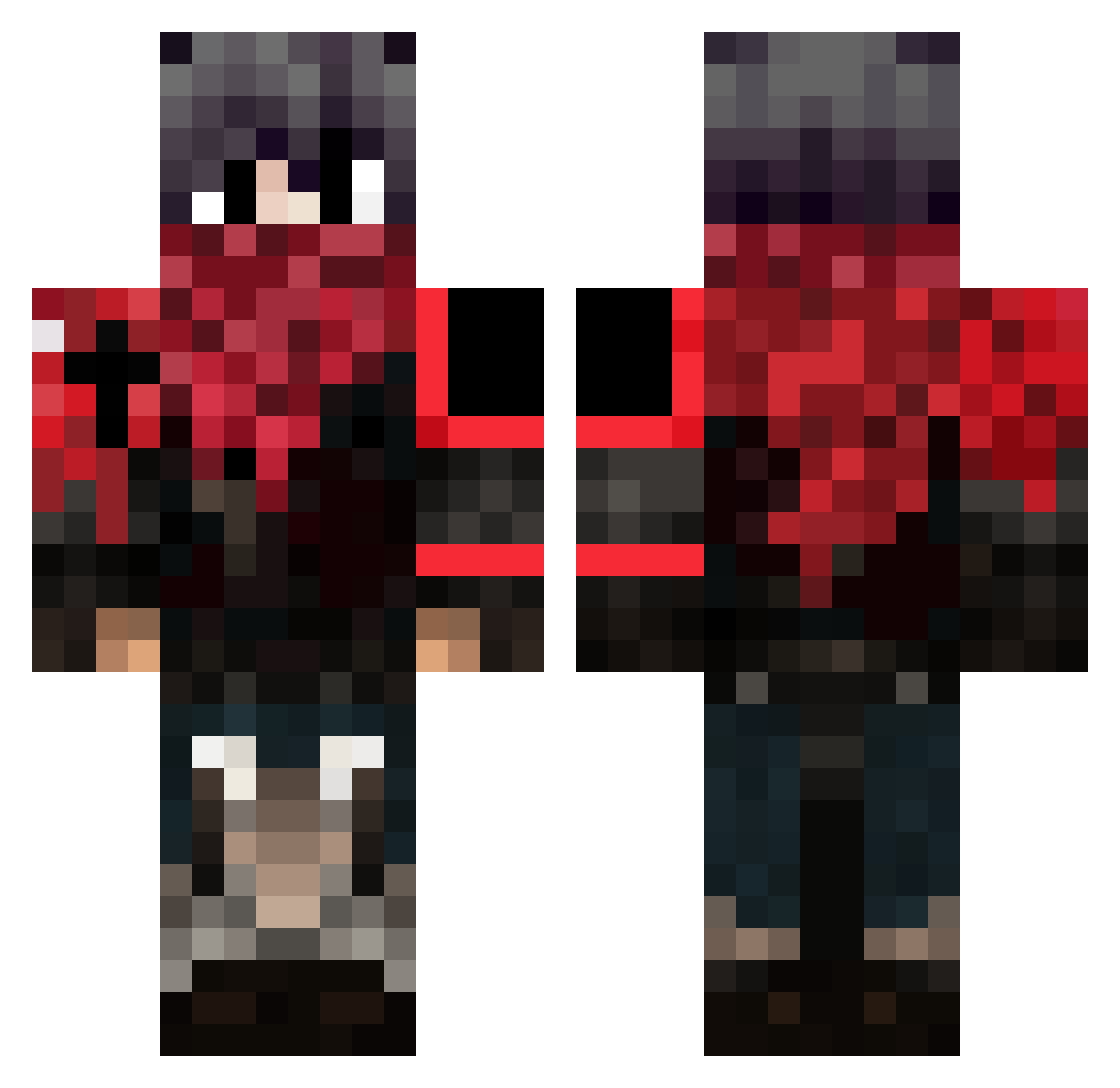 Magnito23 Minecraft skin, front and back view