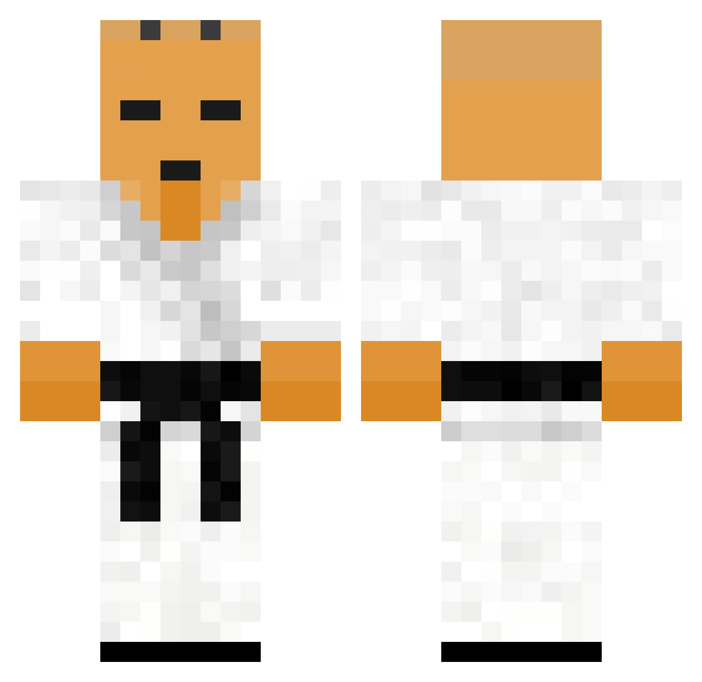ComicGift Minecraft skin, front and back view
