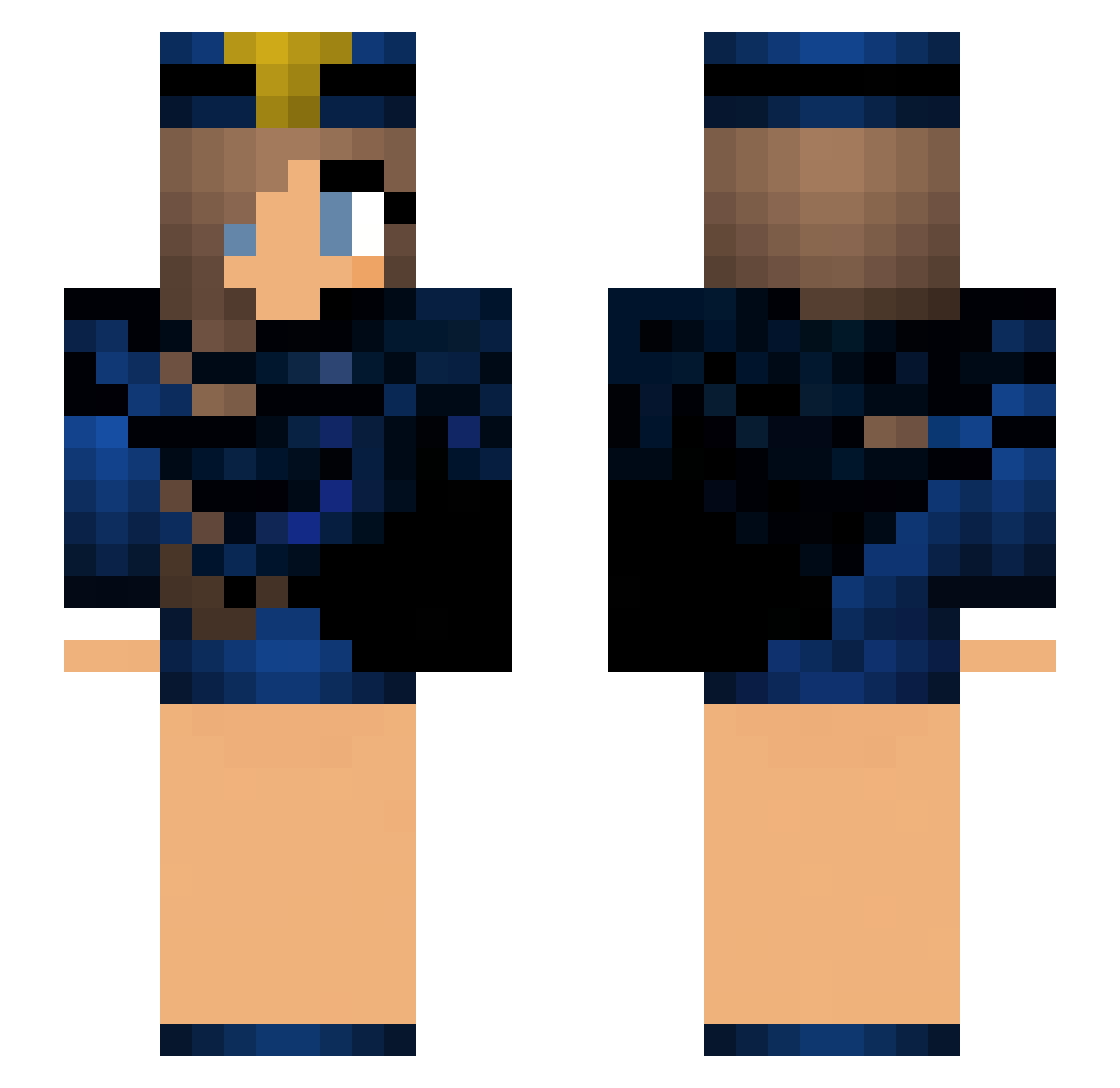 Alast3r_ Minecraft skin, front and back view