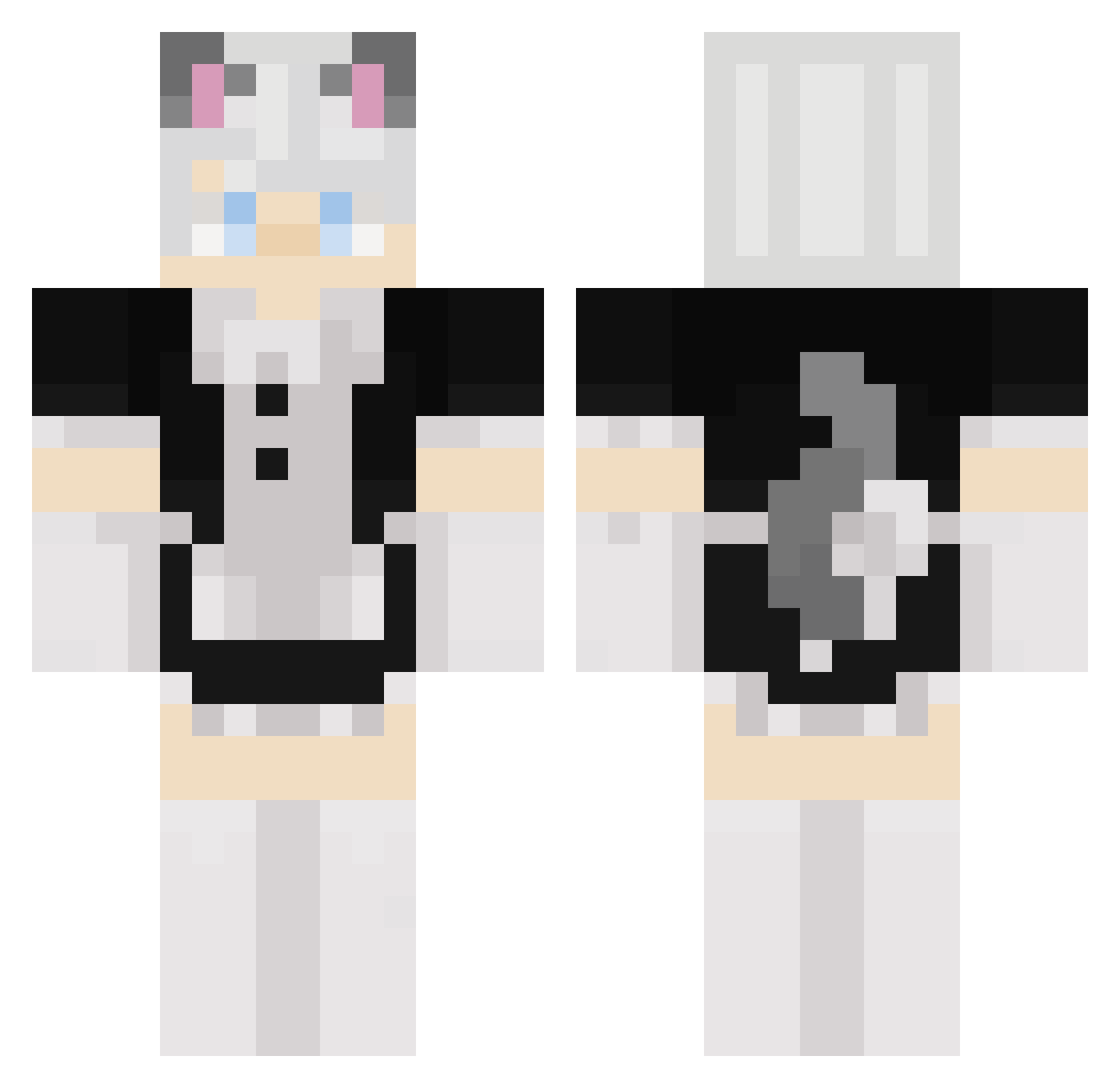 Cookizie Minecraft skin, front and back view