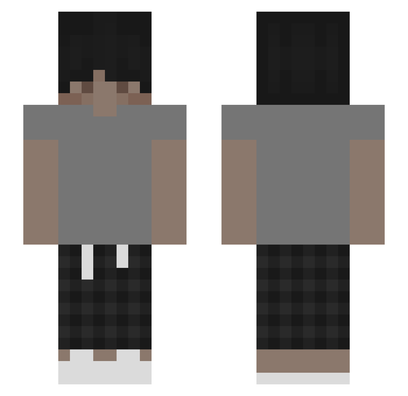 Val_Das Minecraft skin, front and back view