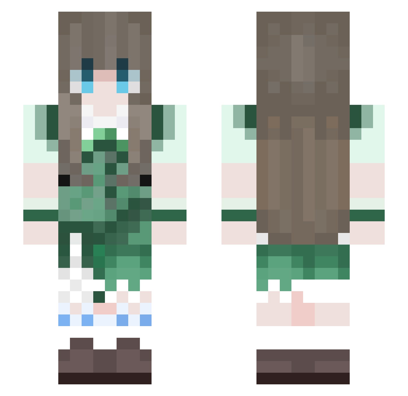 yeyu1196 Minecraft skin, front and back view