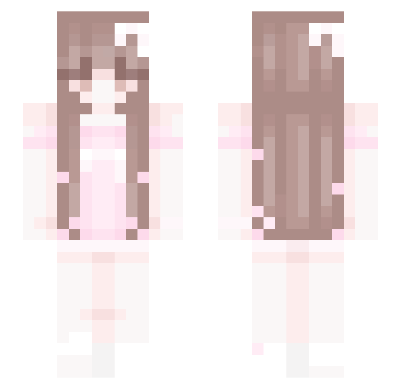 sssammieee Minecraft skin, front and back view