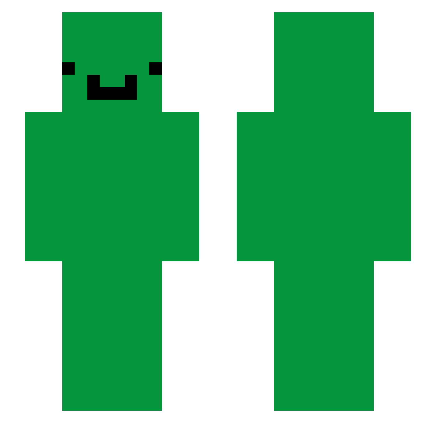 Strax_1 Minecraft skin, front and back view
