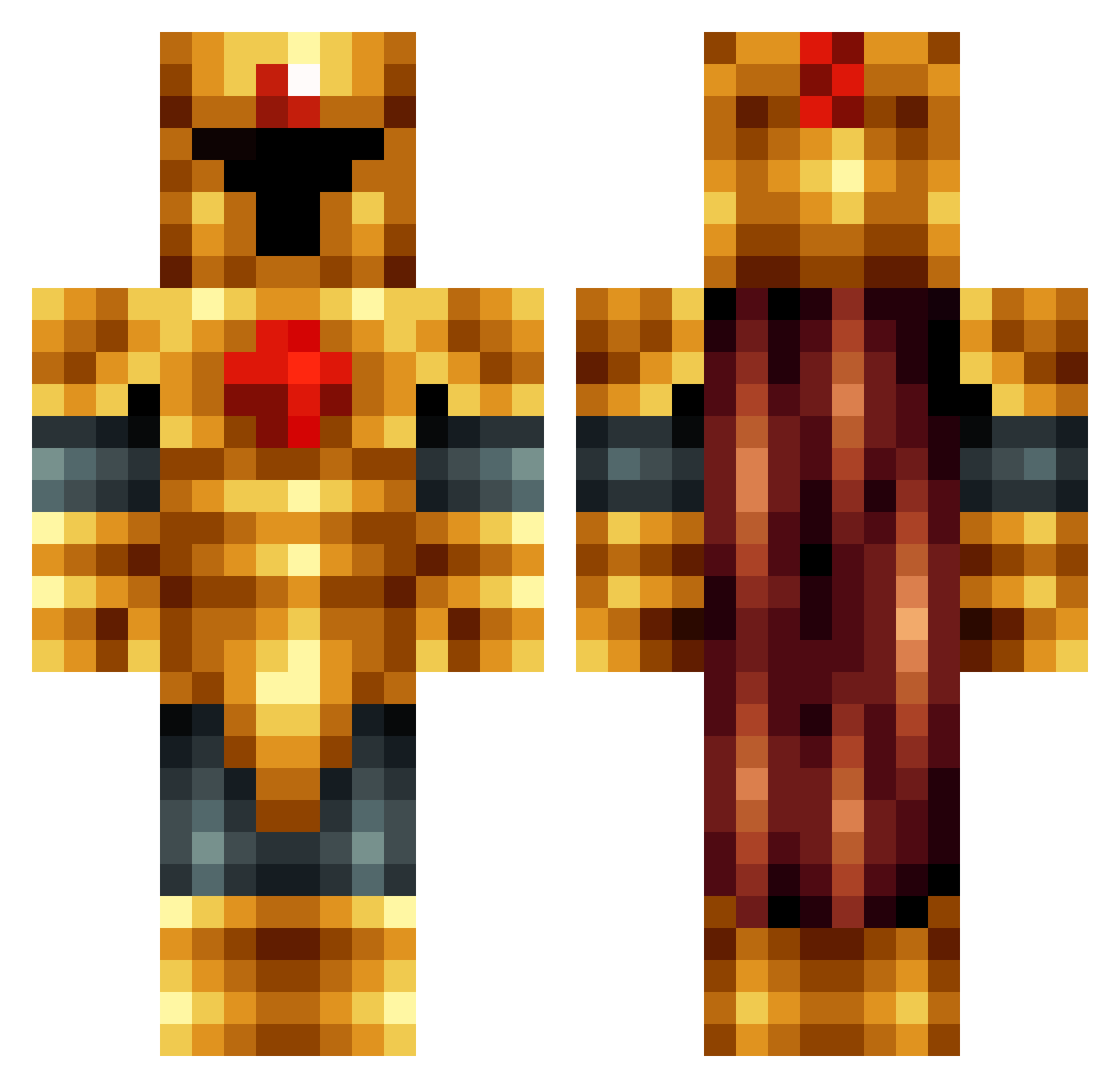 _DaRK_GoTH_ Minecraft skin, front and back view