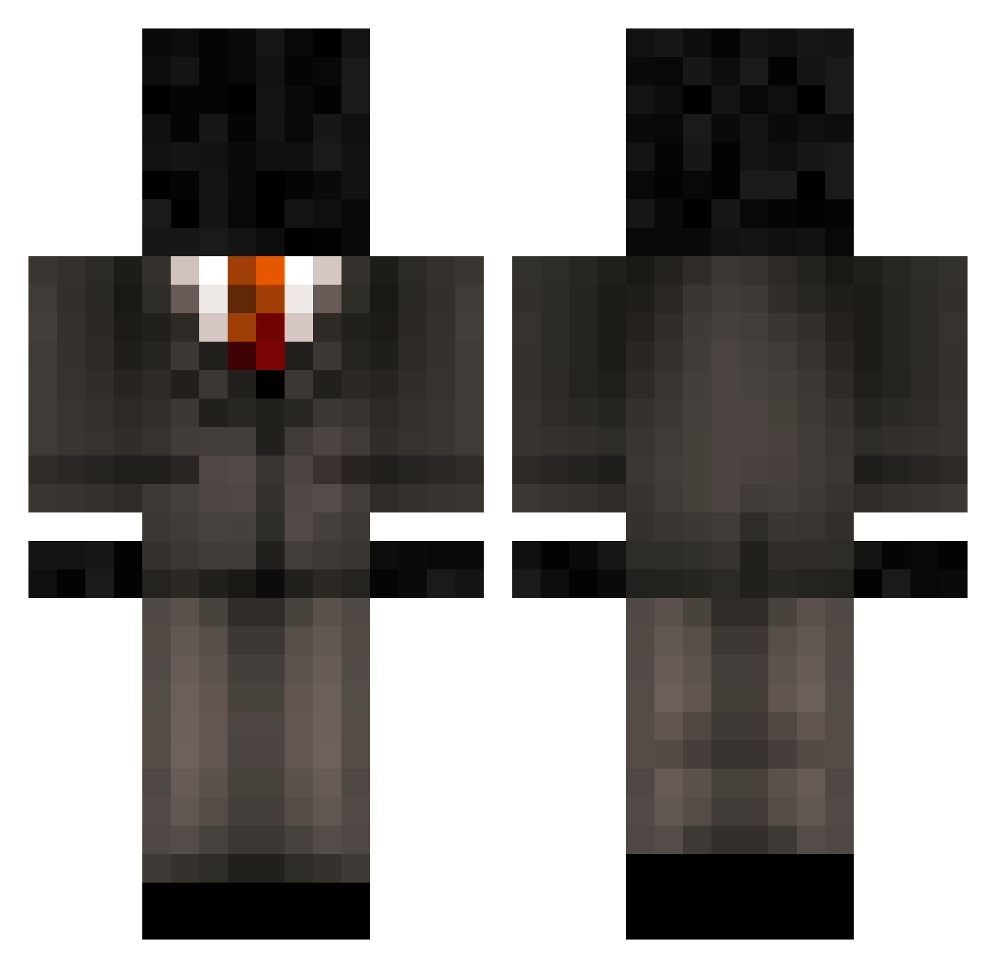 the_sequel Minecraft skin, front and back view