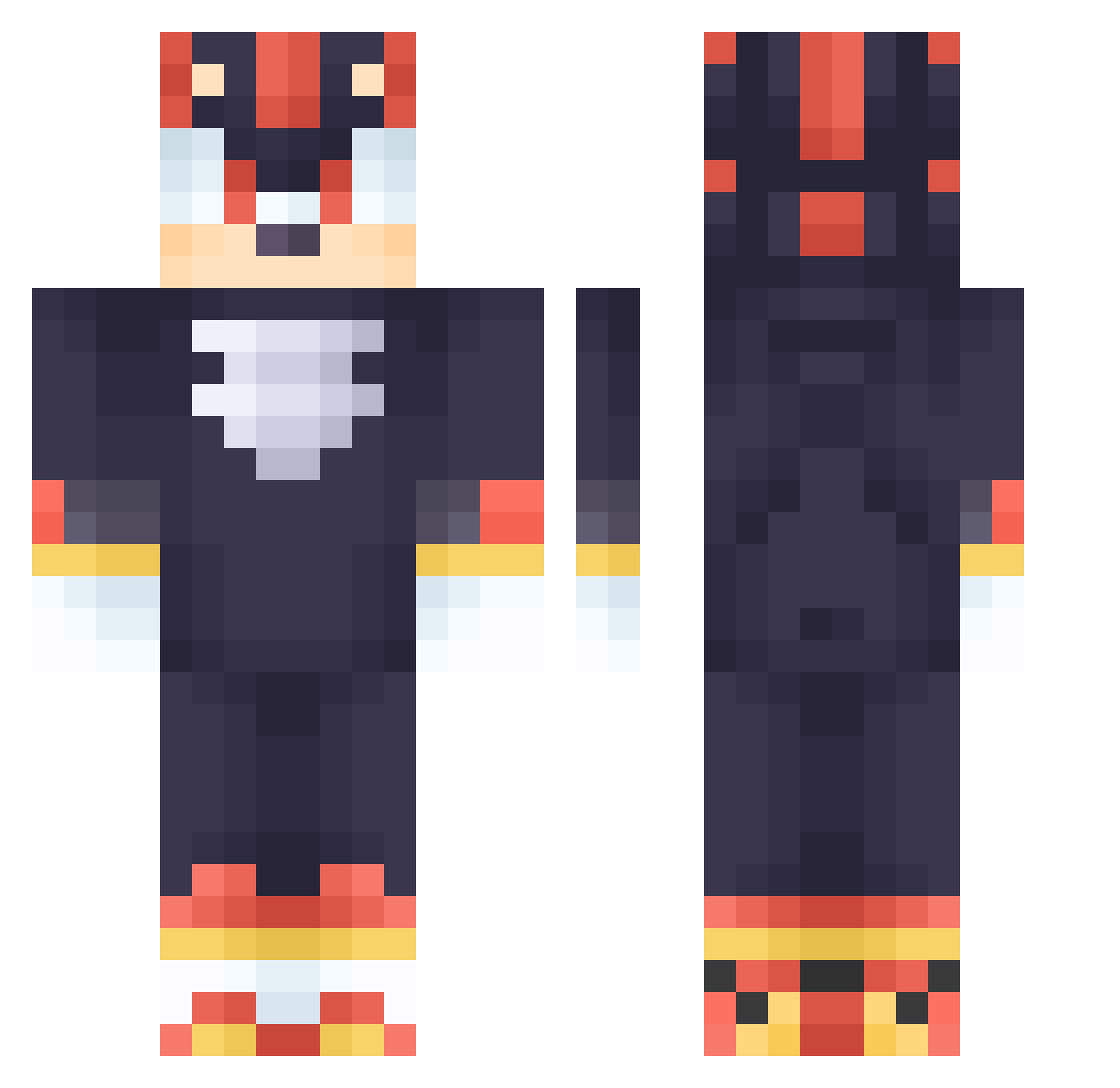 Brando1246 Minecraft skin, front and back view