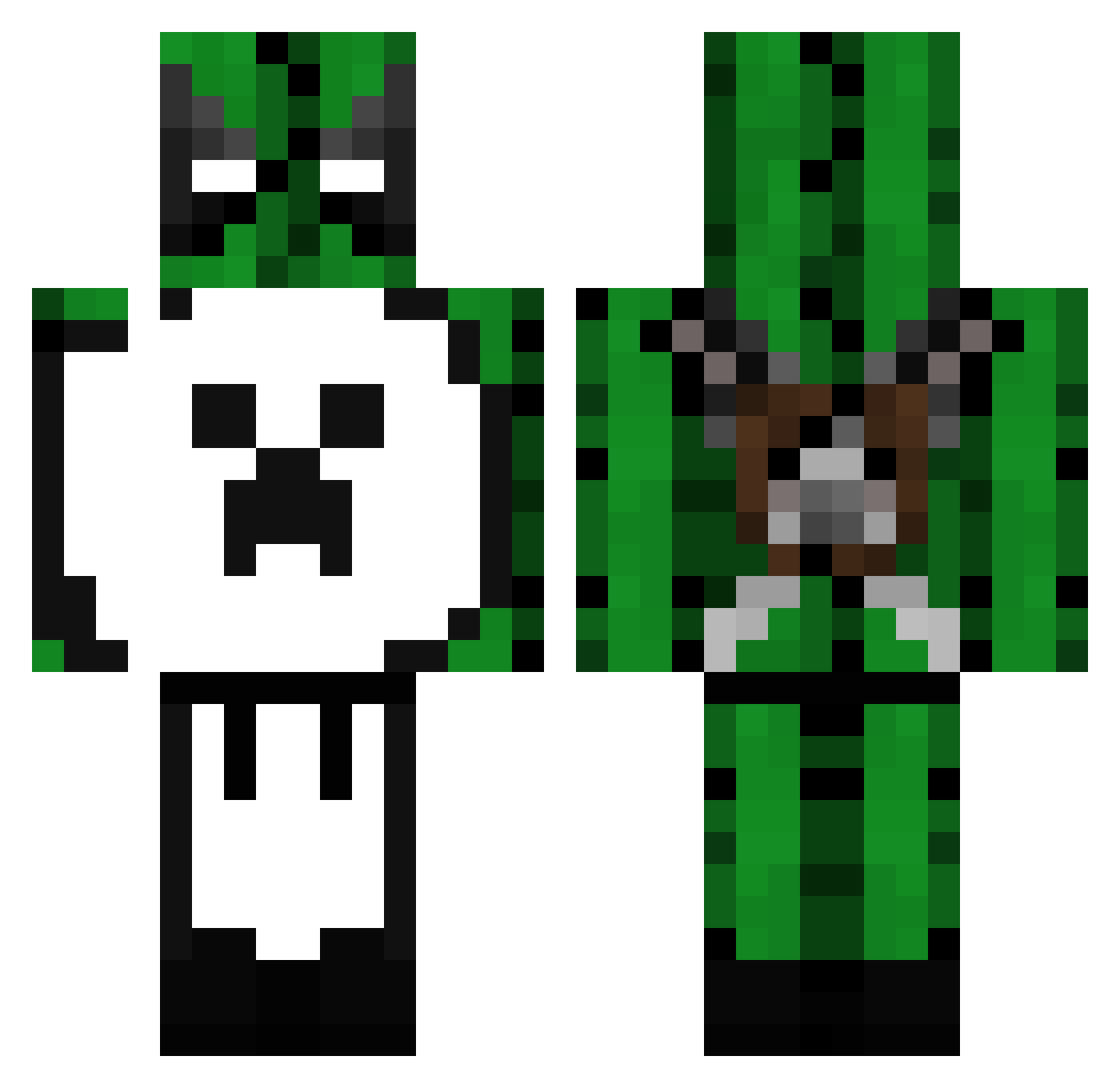 cactus281 Minecraft skin, front and back view
