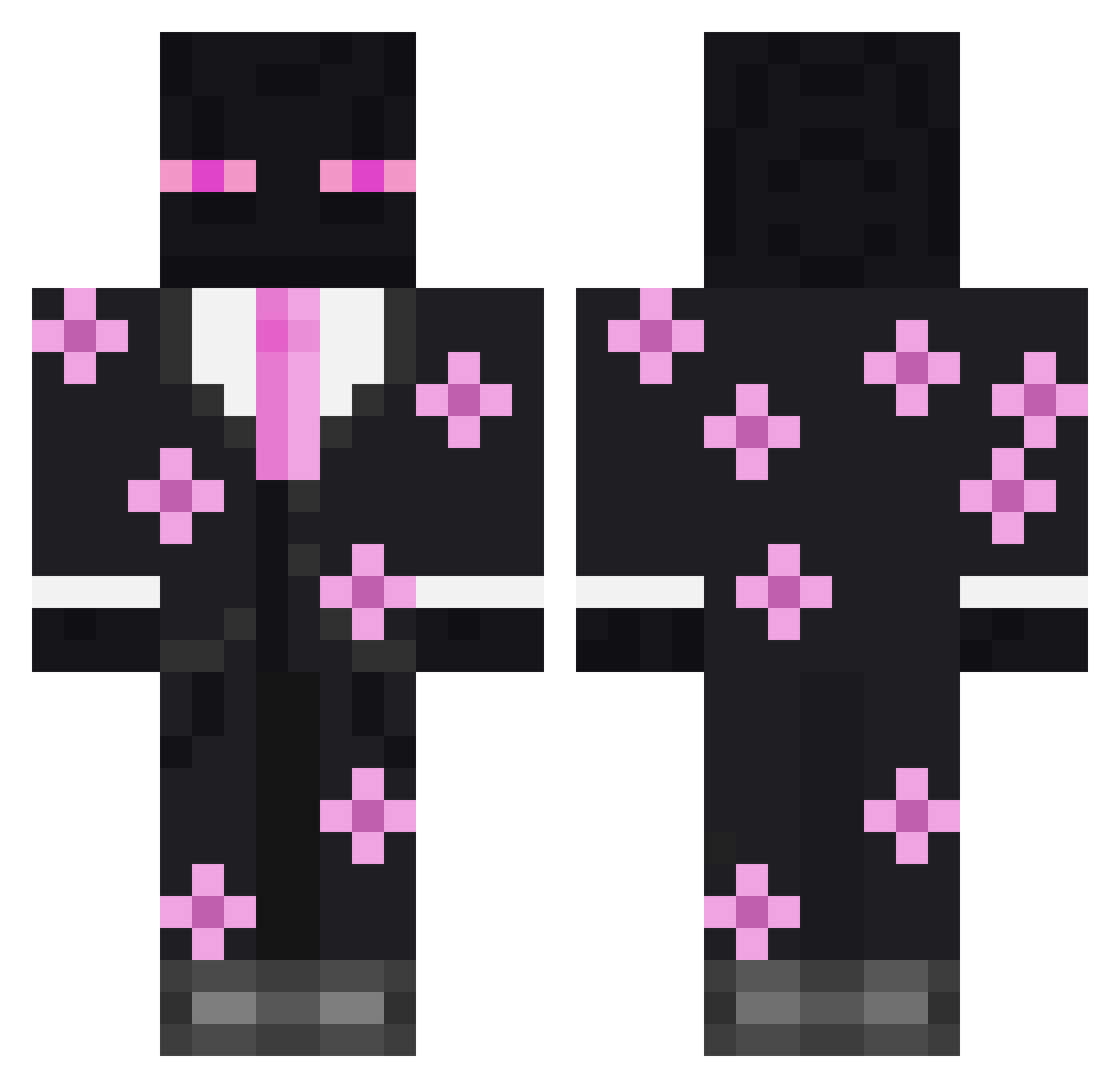 Schinoki10 Minecraft skin, front and back view