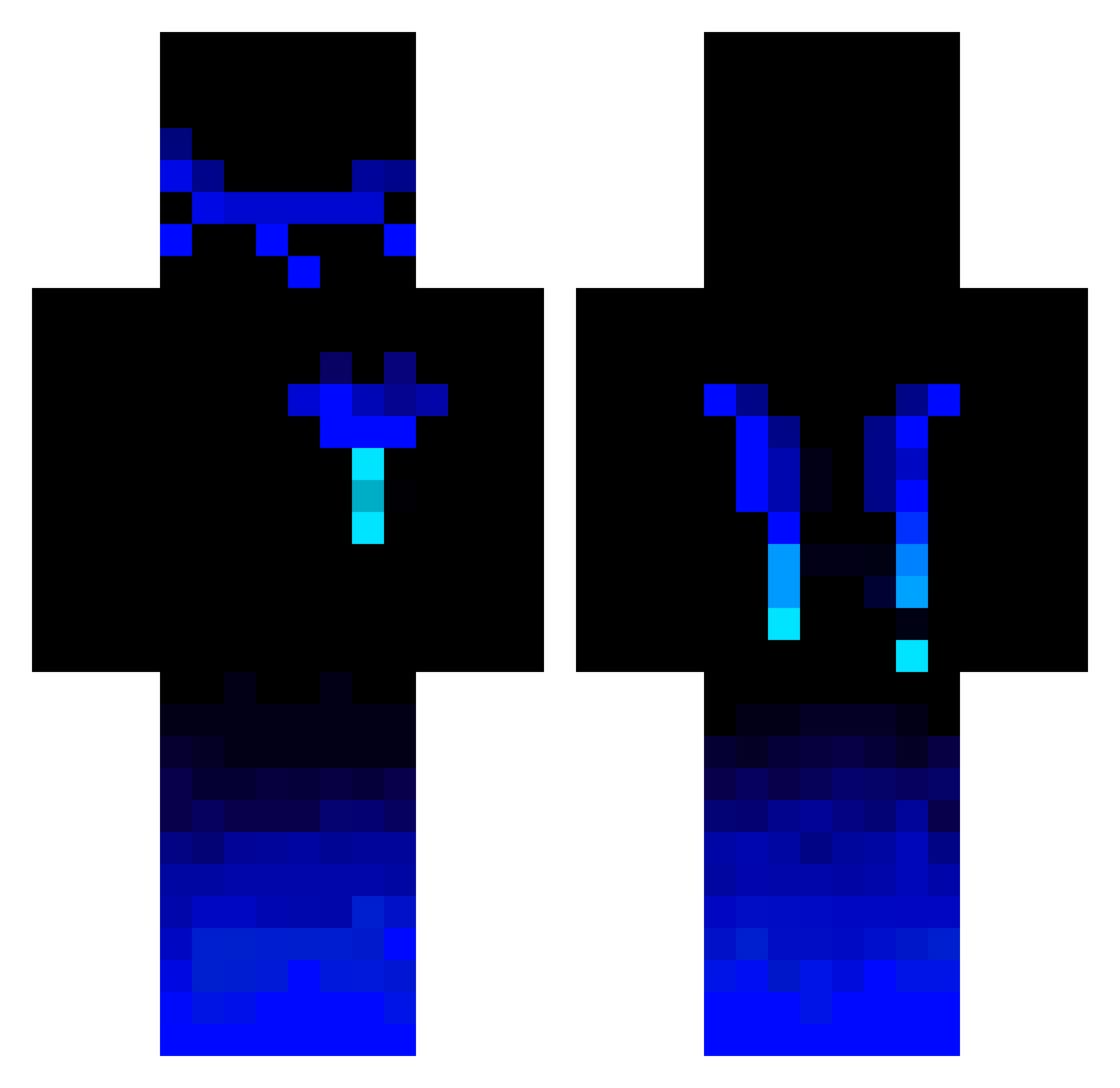 LargoRumble4704 Minecraft skin, front and back view