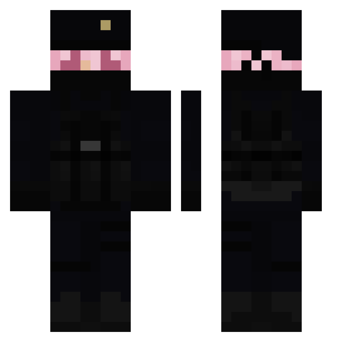 RoBiX_BoBiX Minecraft skin, front and back view