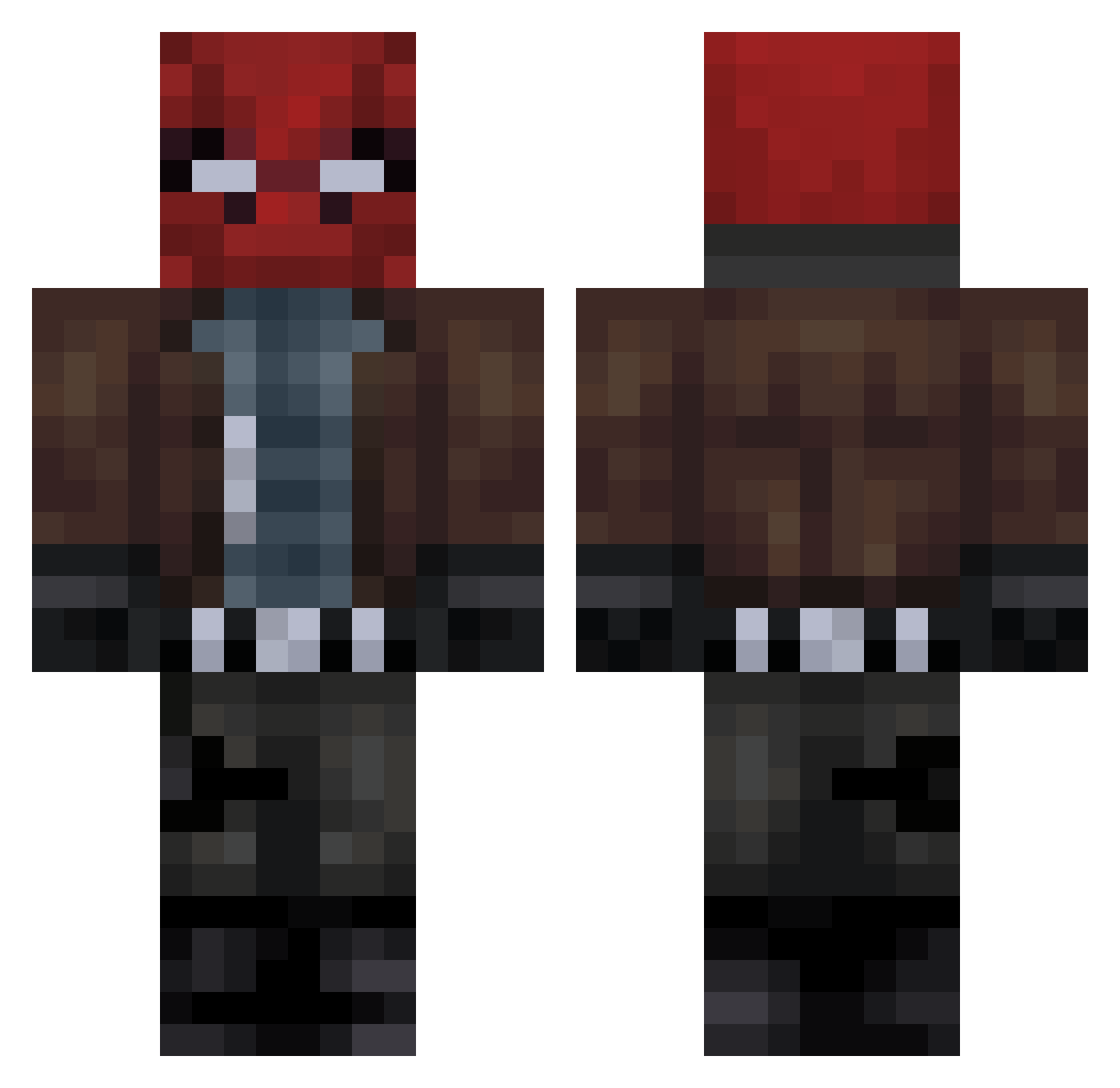 __GojoSatoru__ Minecraft skin, front and back view