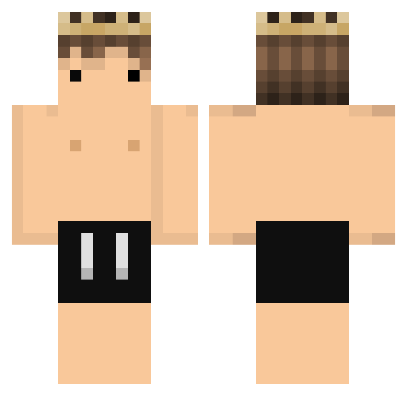 J_Gib Minecraft skin, front and back view