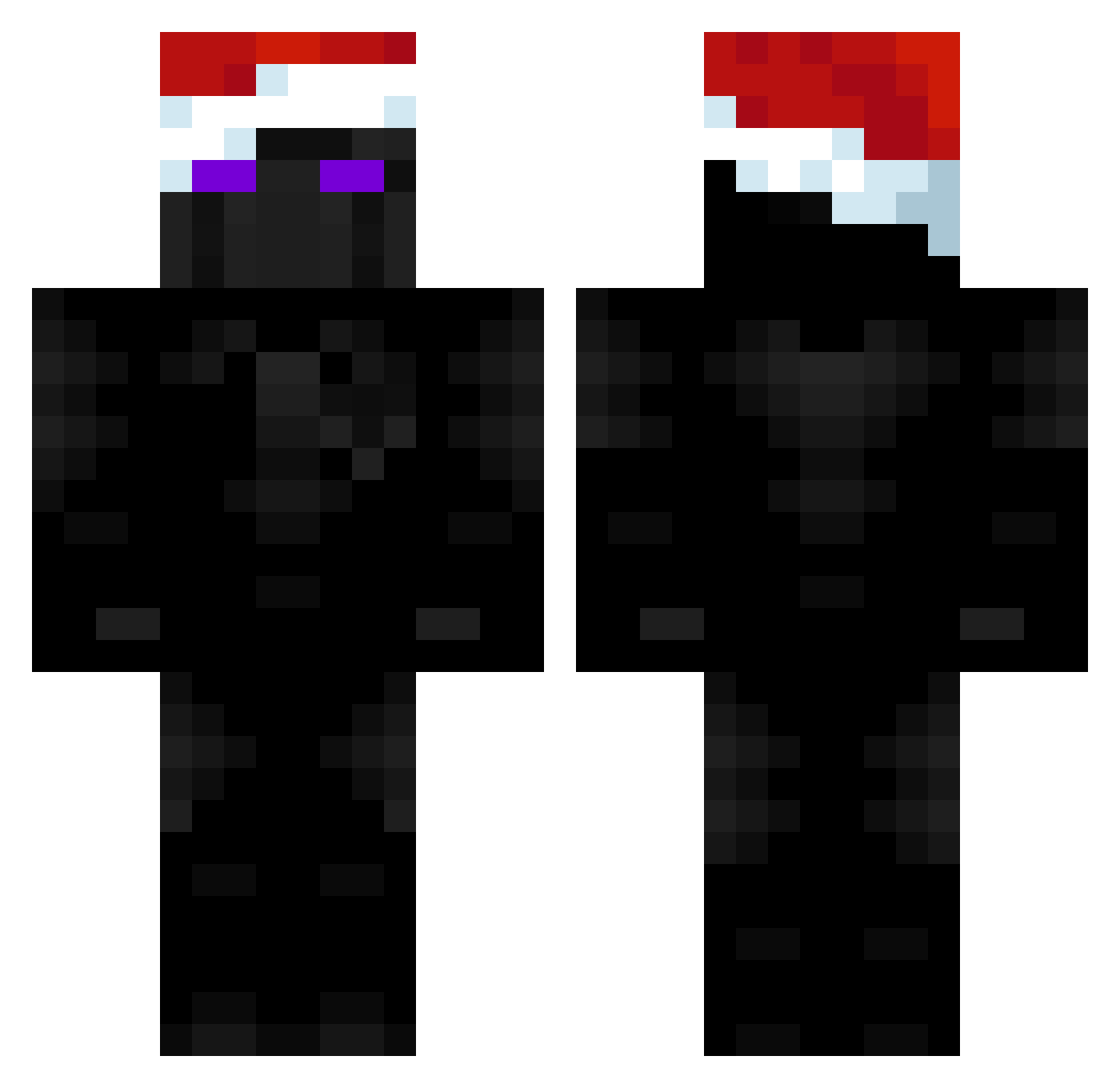 abxveall Minecraft skin, front and back view