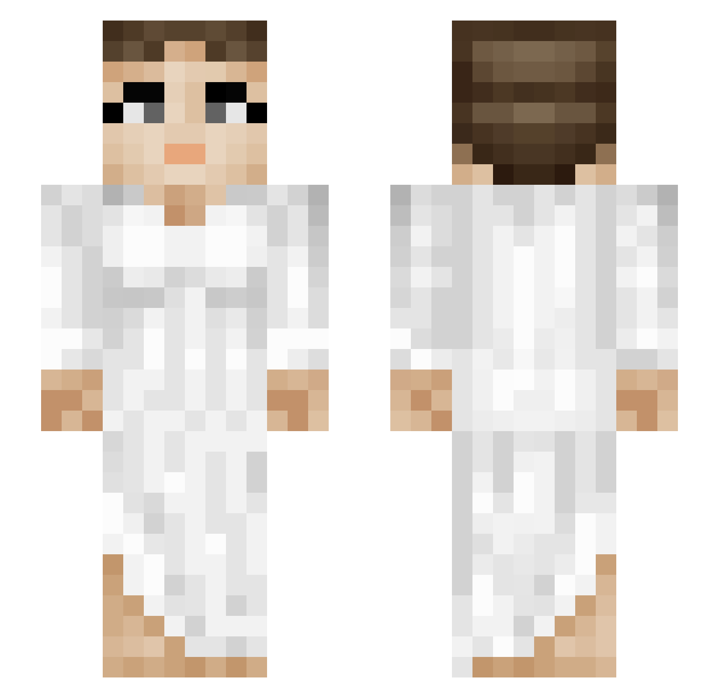 Ammiskog Minecraft skin, front and back view