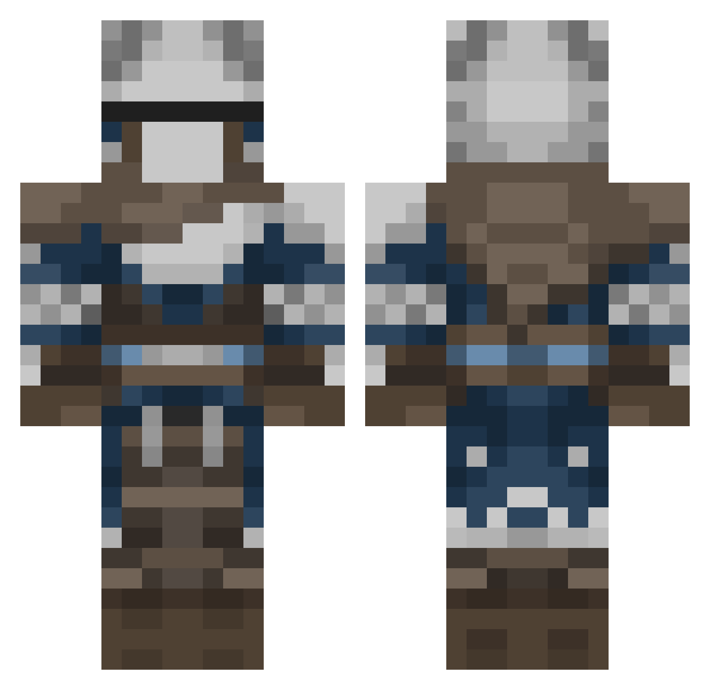 rat_overseer Minecraft skin, front and back view
