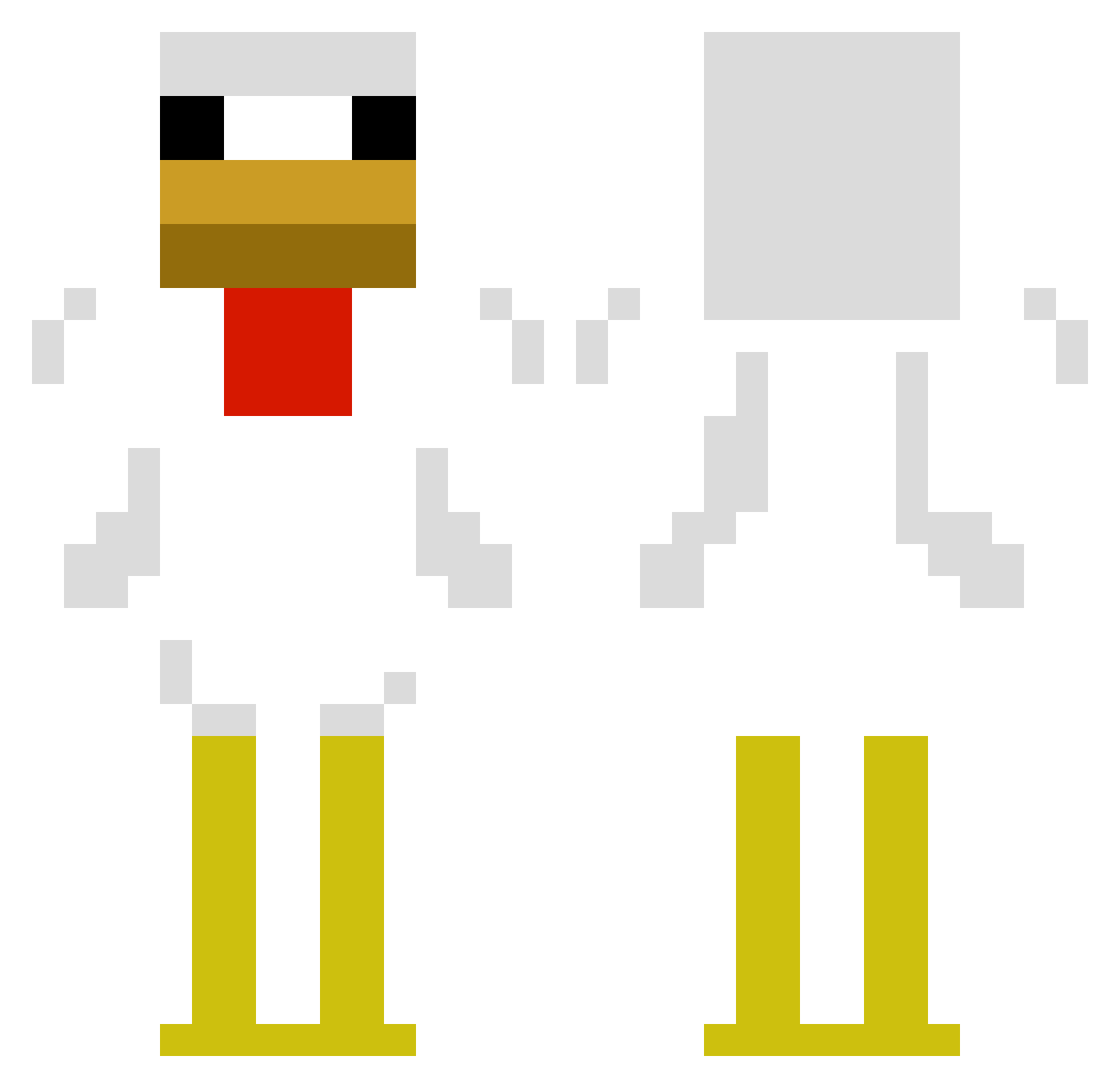 leoman787 Minecraft skin, front and back view