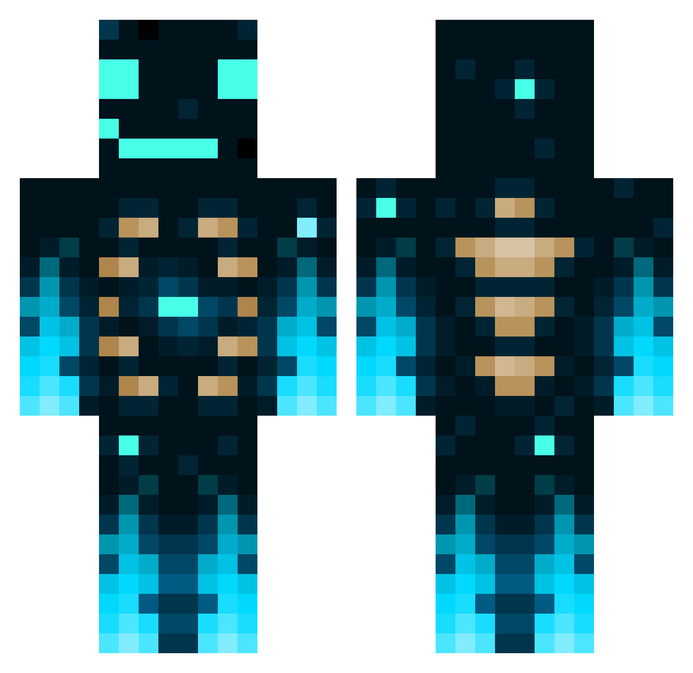 volxu1221 Minecraft skin, front and back view