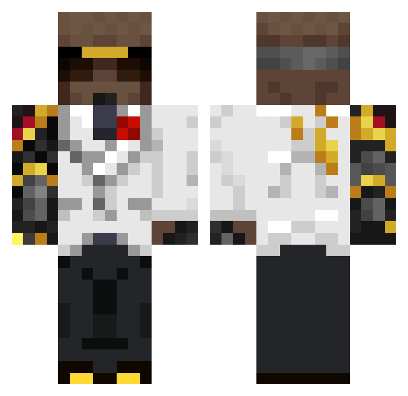 ulandayy Minecraft skin, front and back view