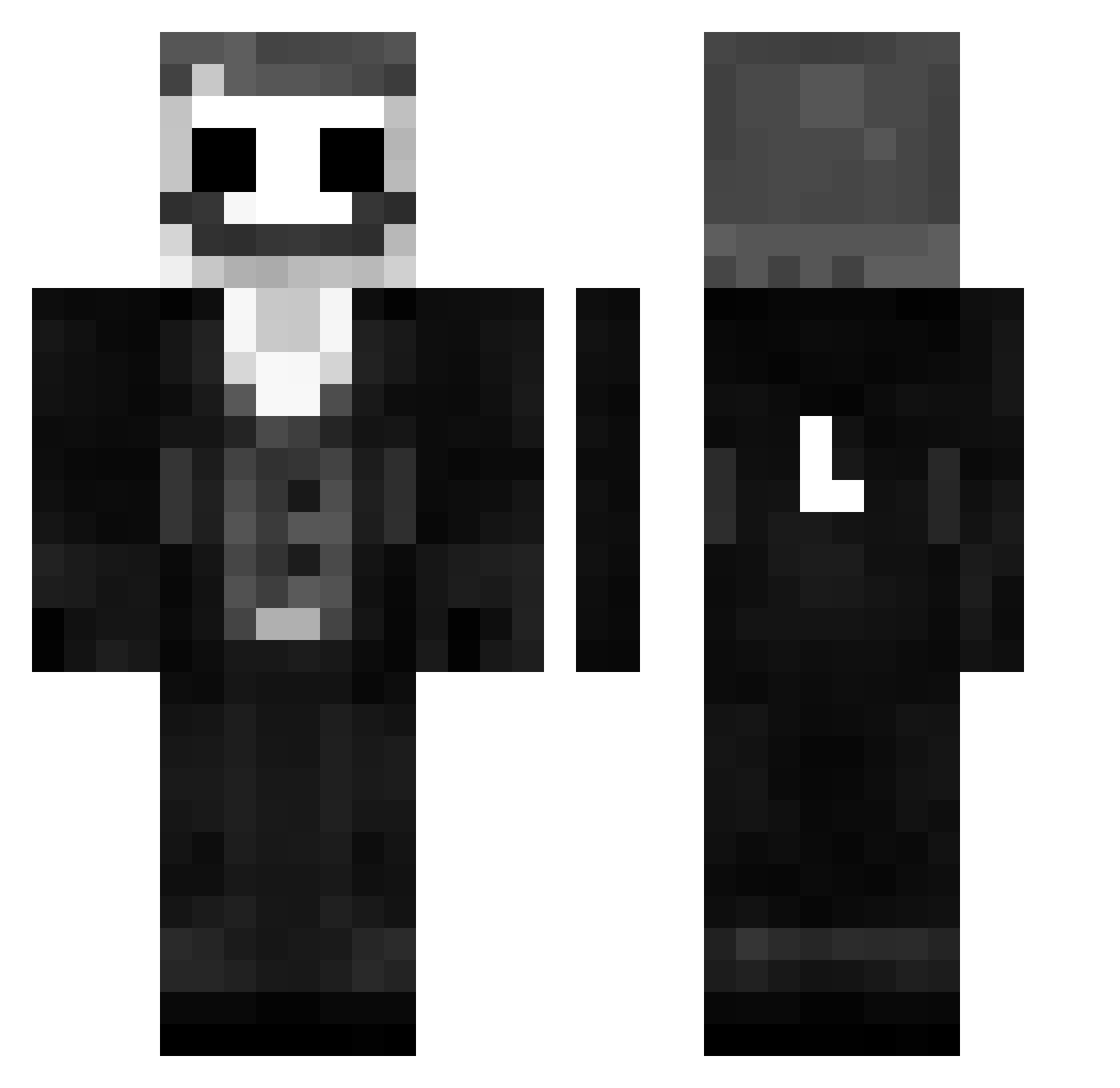 Revitalize Minecraft skin, front and back view