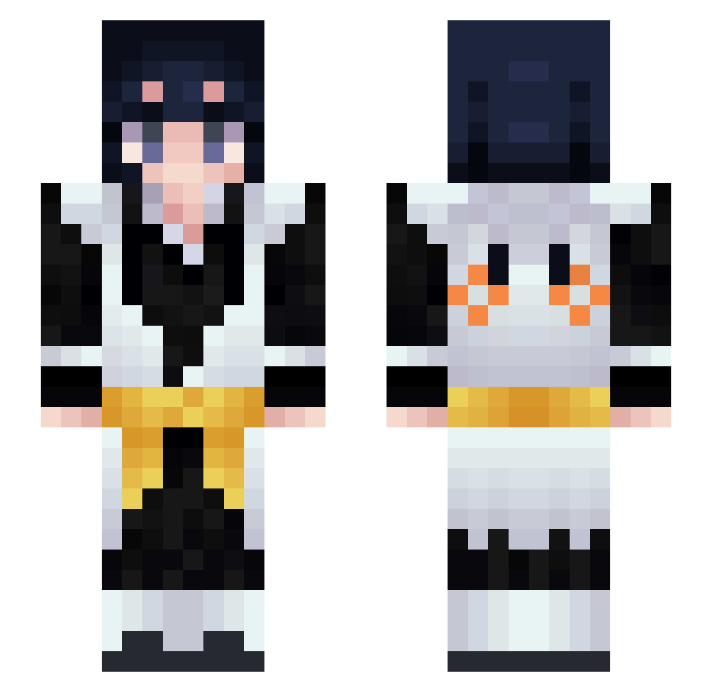 Jm4xy Minecraft skin, front and back view