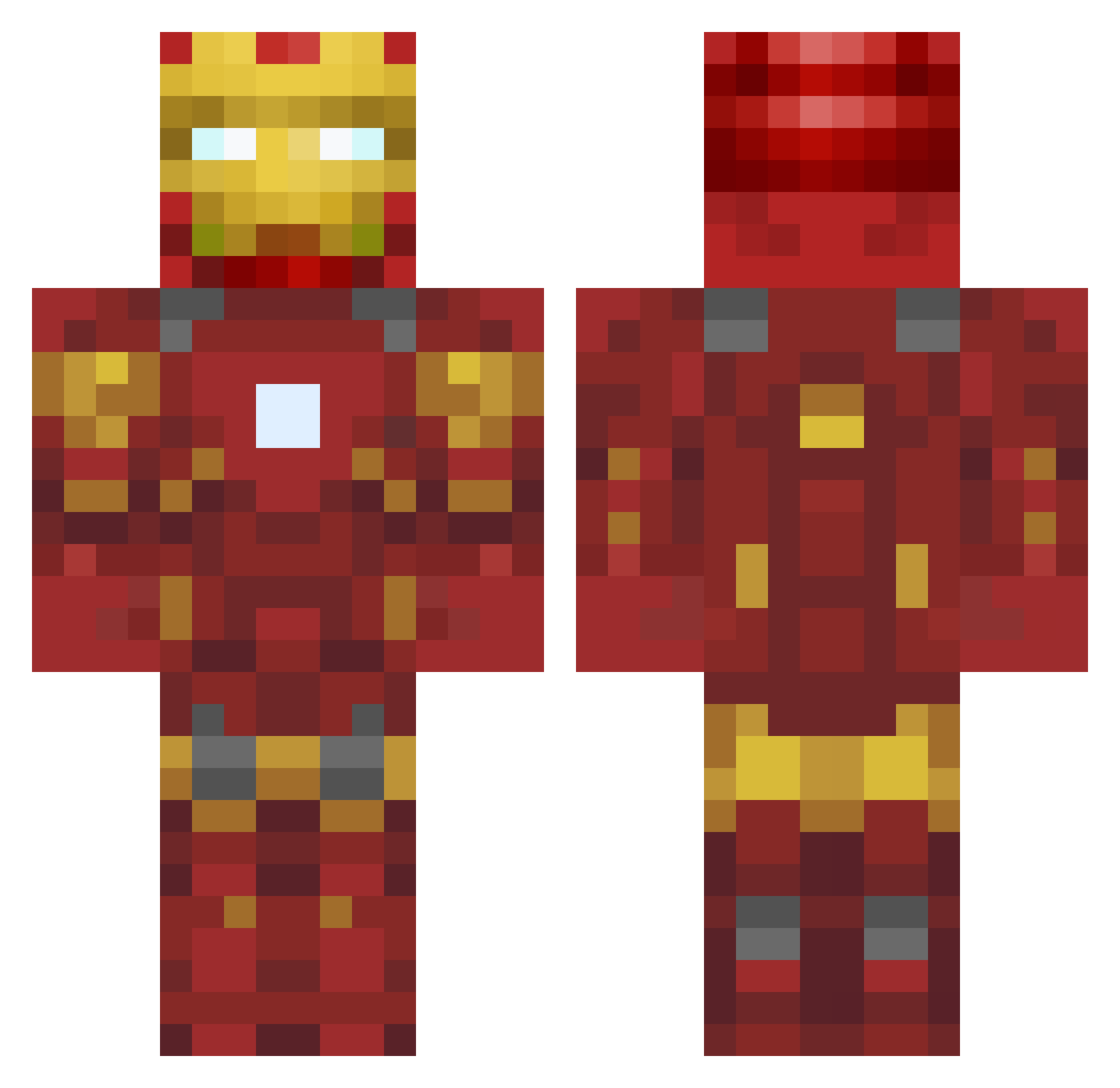 TheGreaterRandy1 Minecraft skin, front and back view