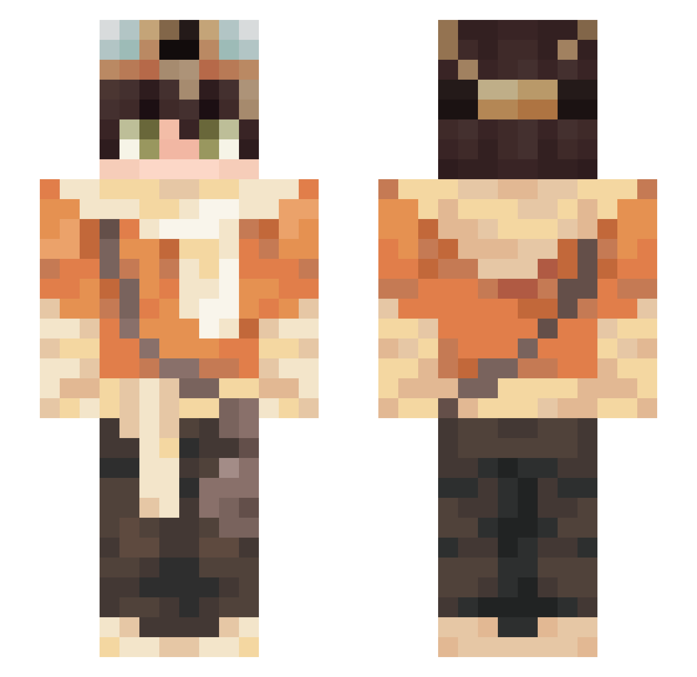Daan147 Minecraft skin, front and back view