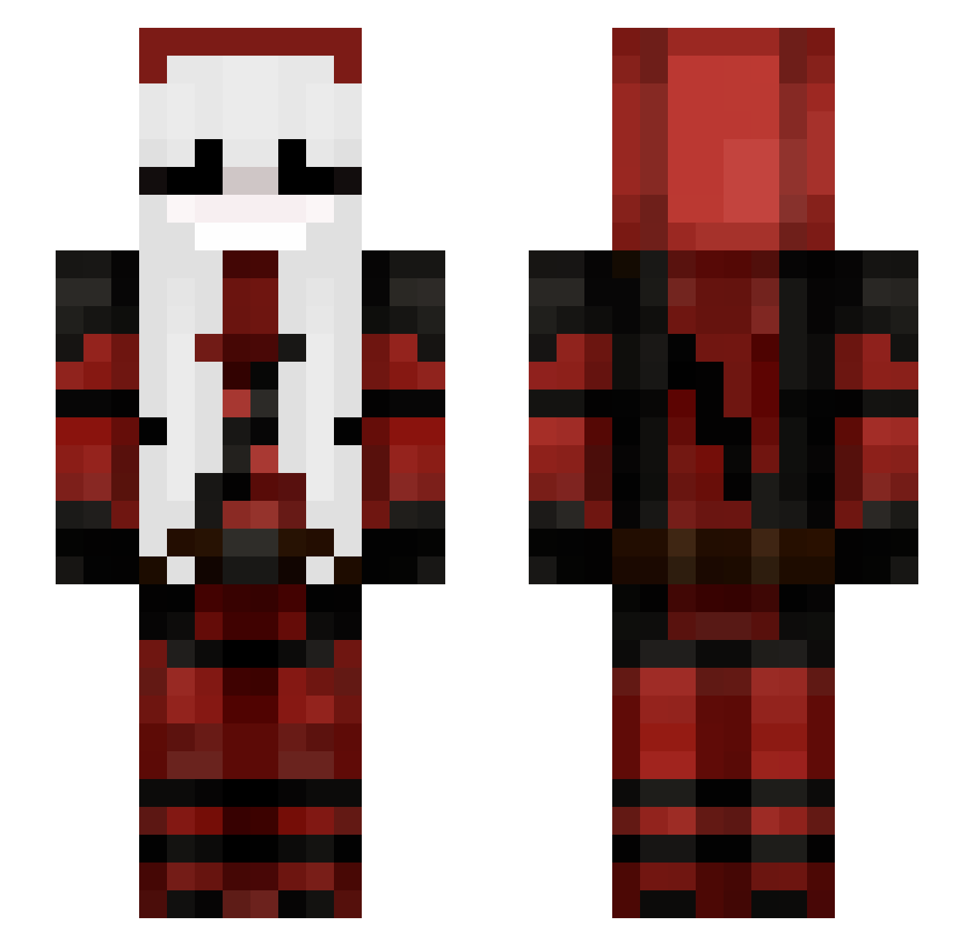 kumi_k Minecraft skin, front and back view