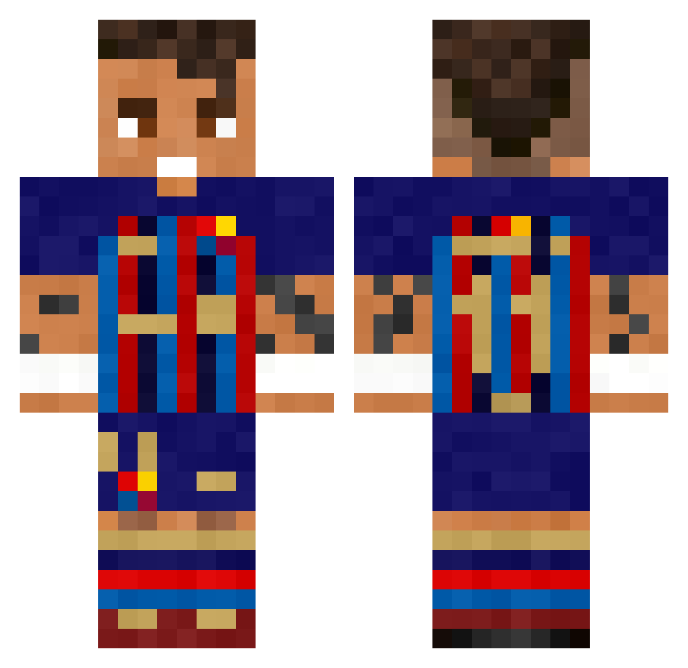 cadanj Minecraft skin, front and back view