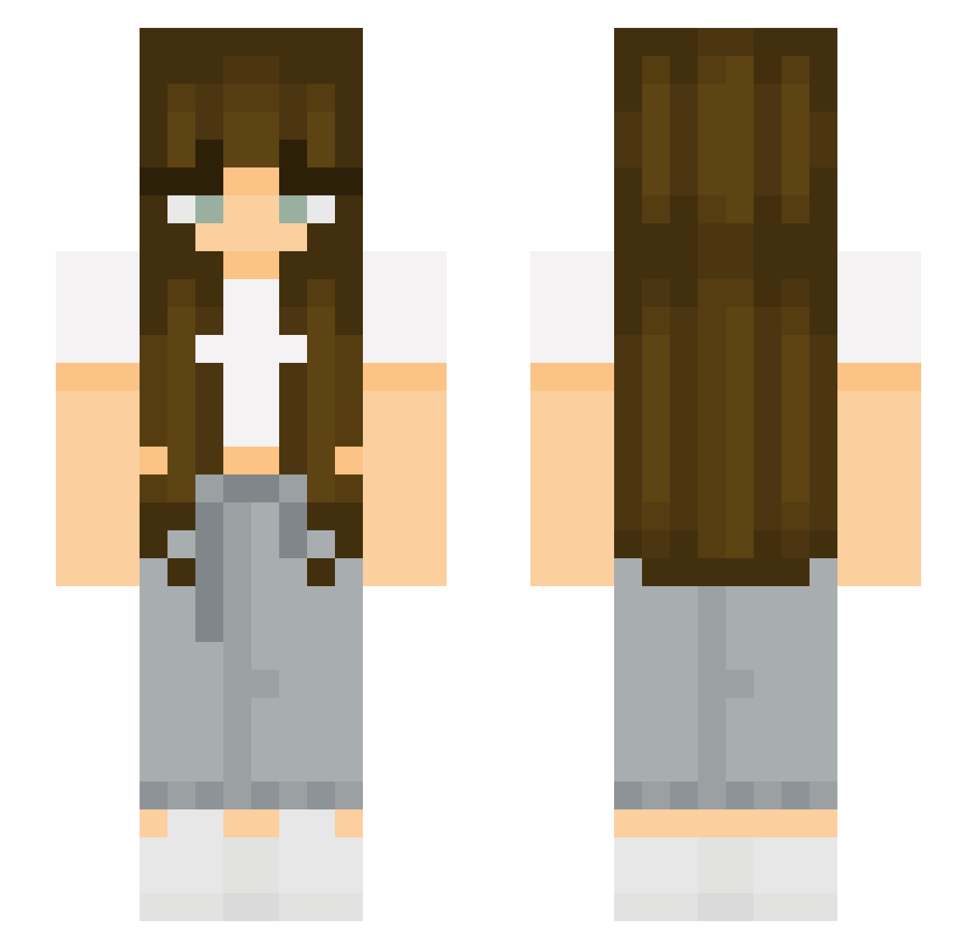 Complicqtedd Minecraft skin, front and back view