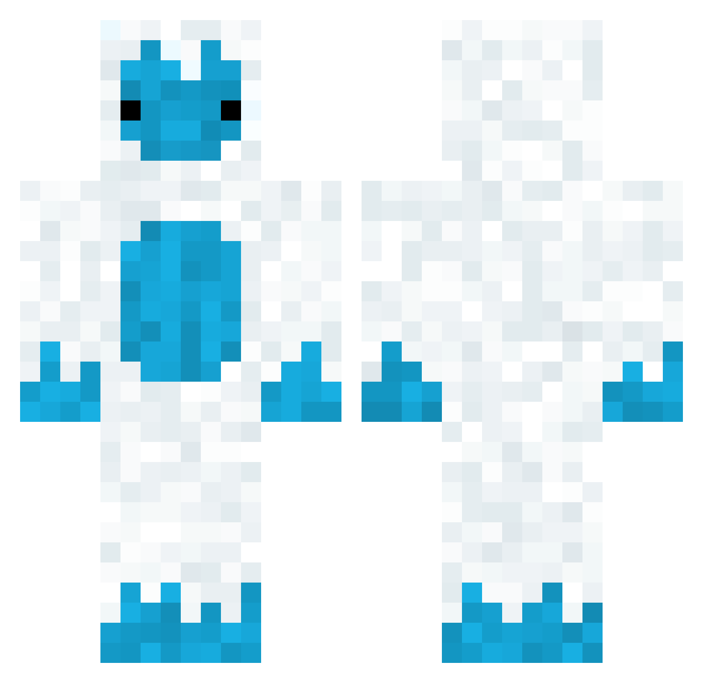 _vYikes_ Minecraft skin, front and back view