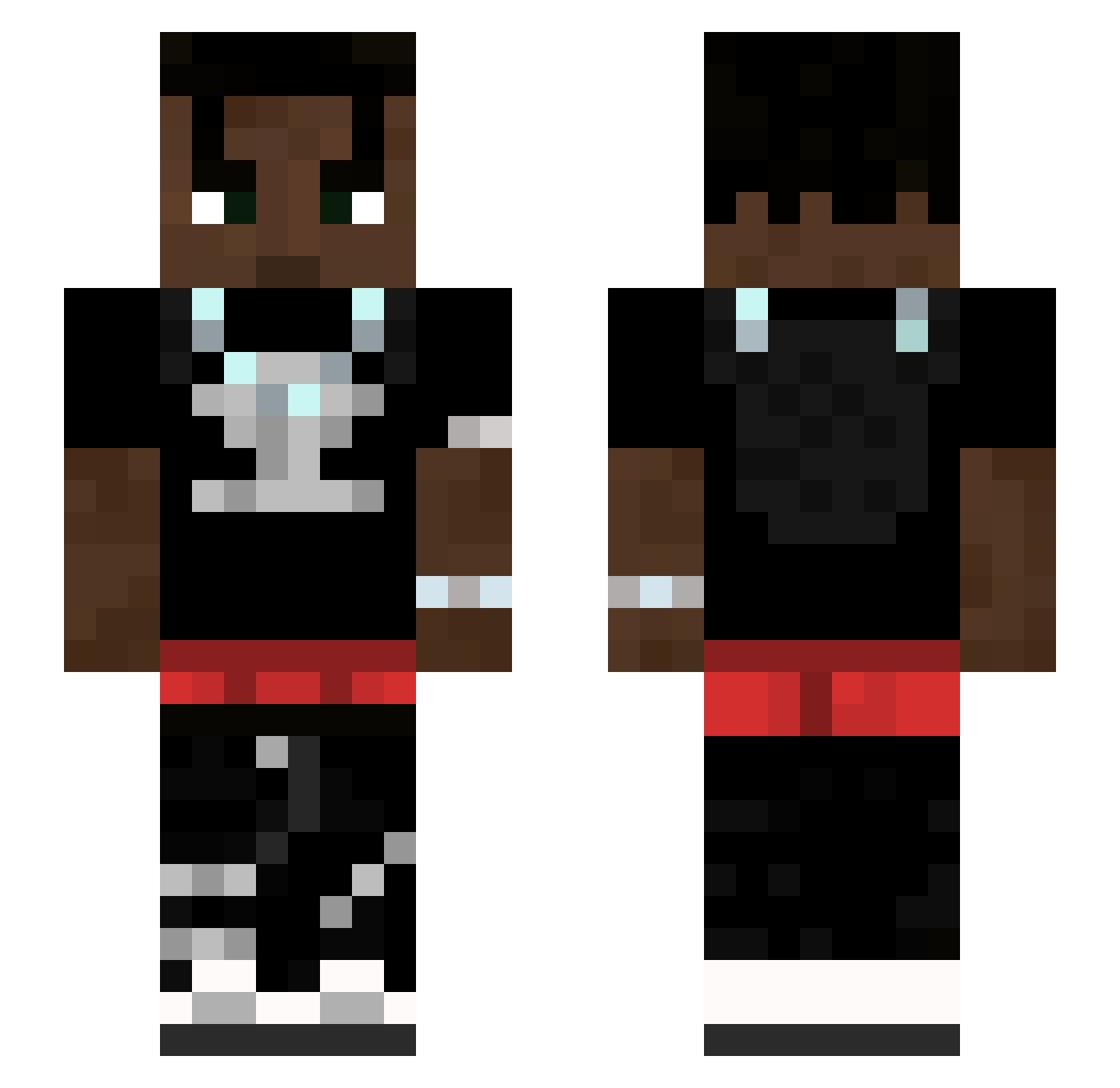 cxrxn Minecraft skin, front and back view